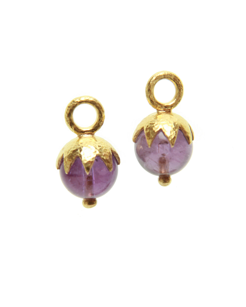 Dark Amethyst Earring Charms