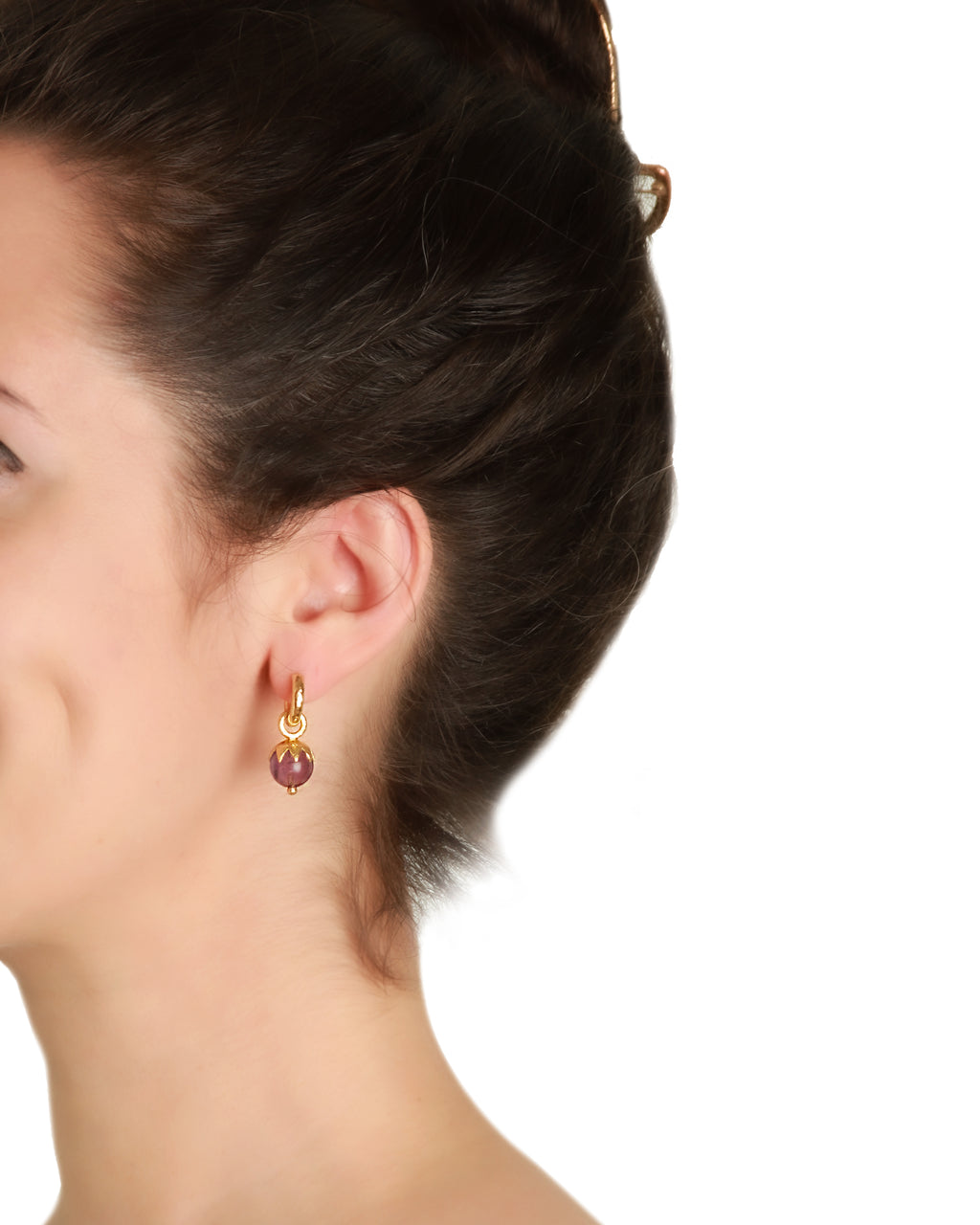 Dark Amethyst Earring Charms