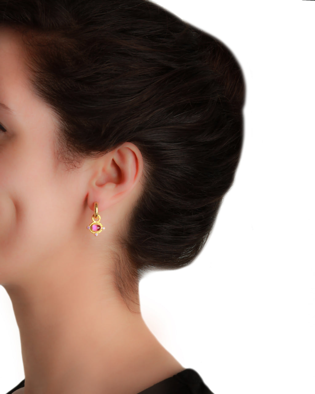 Onyx and Black Spinel Earring Charms