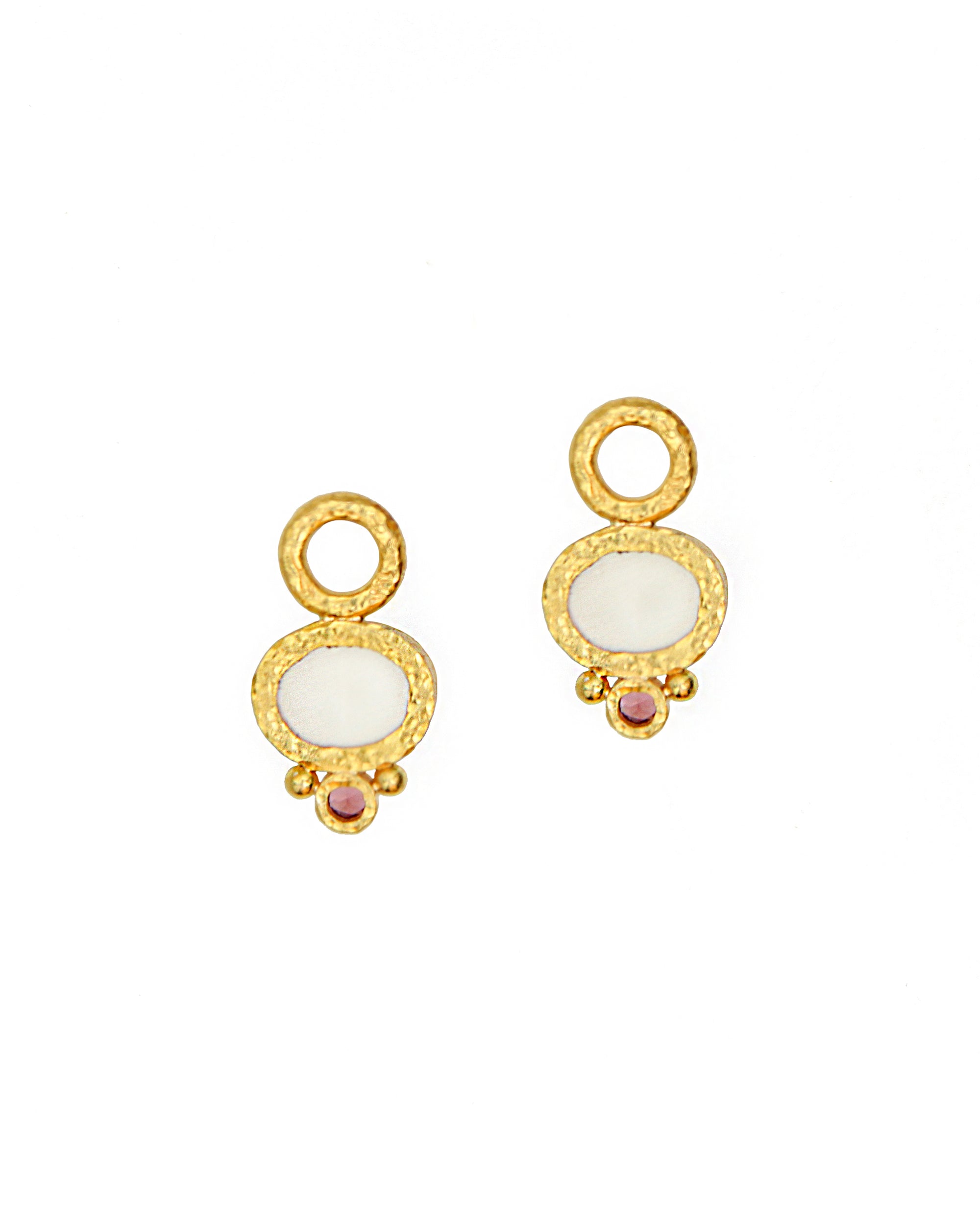 Pink Tourmaline Earring Charms