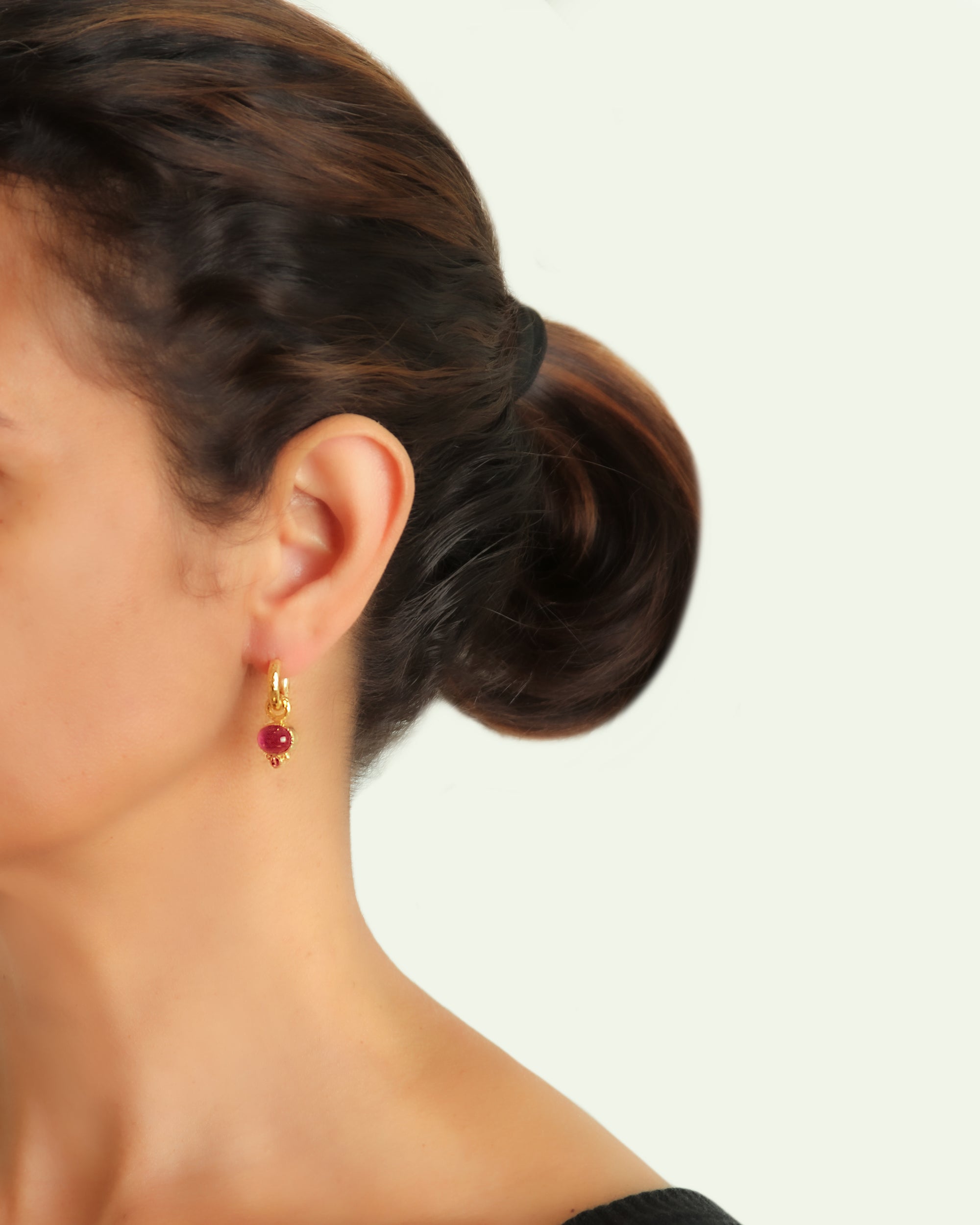 Pink Tourmaline Earring Charms