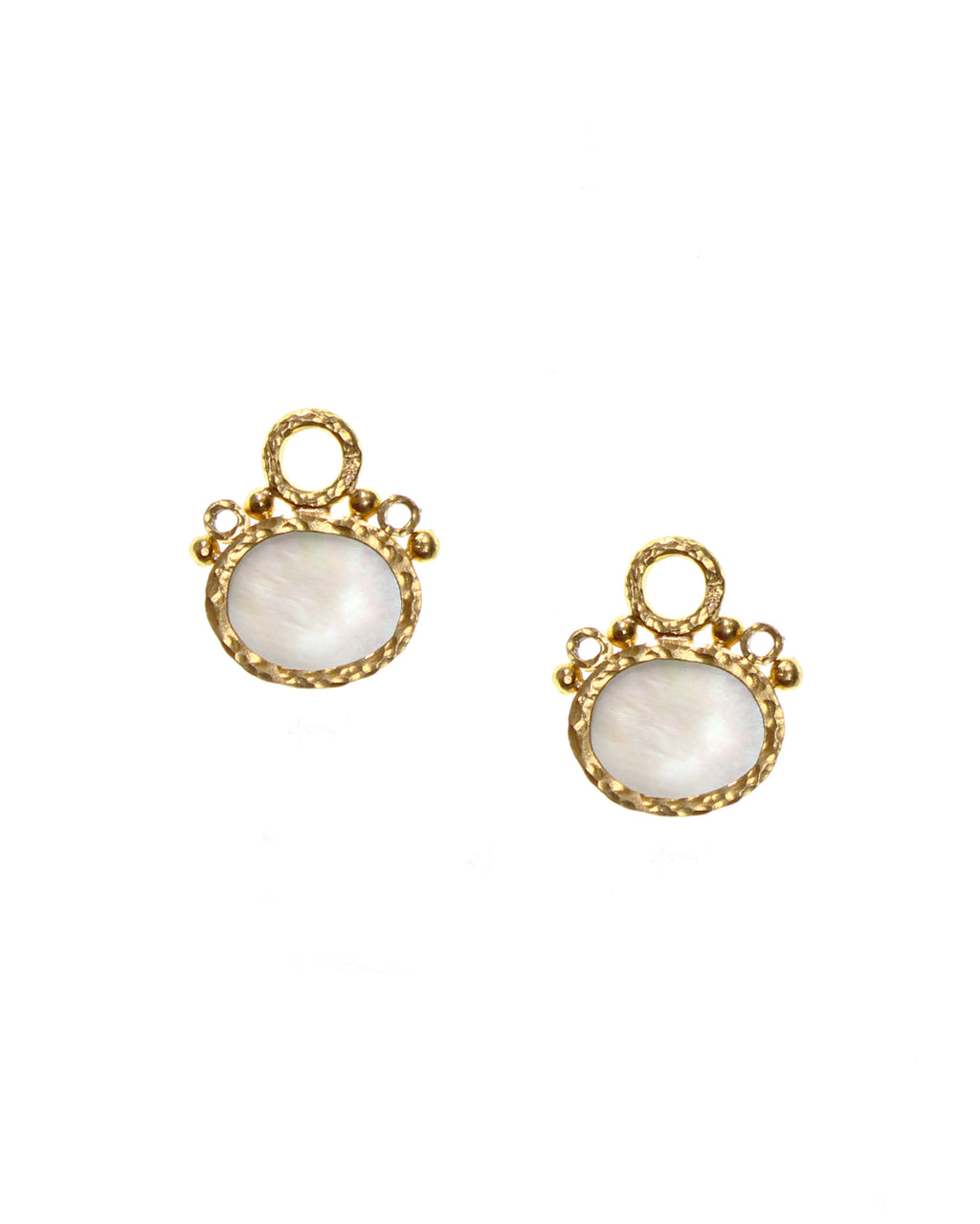 Pink 'Cabochon Quadriga' Earring Charms