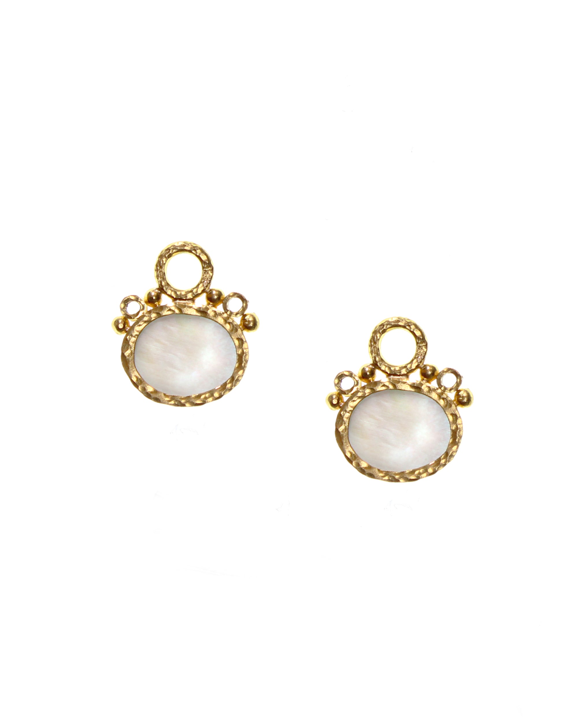 Pink 'Cabochon Quadriga' Earring Charms
