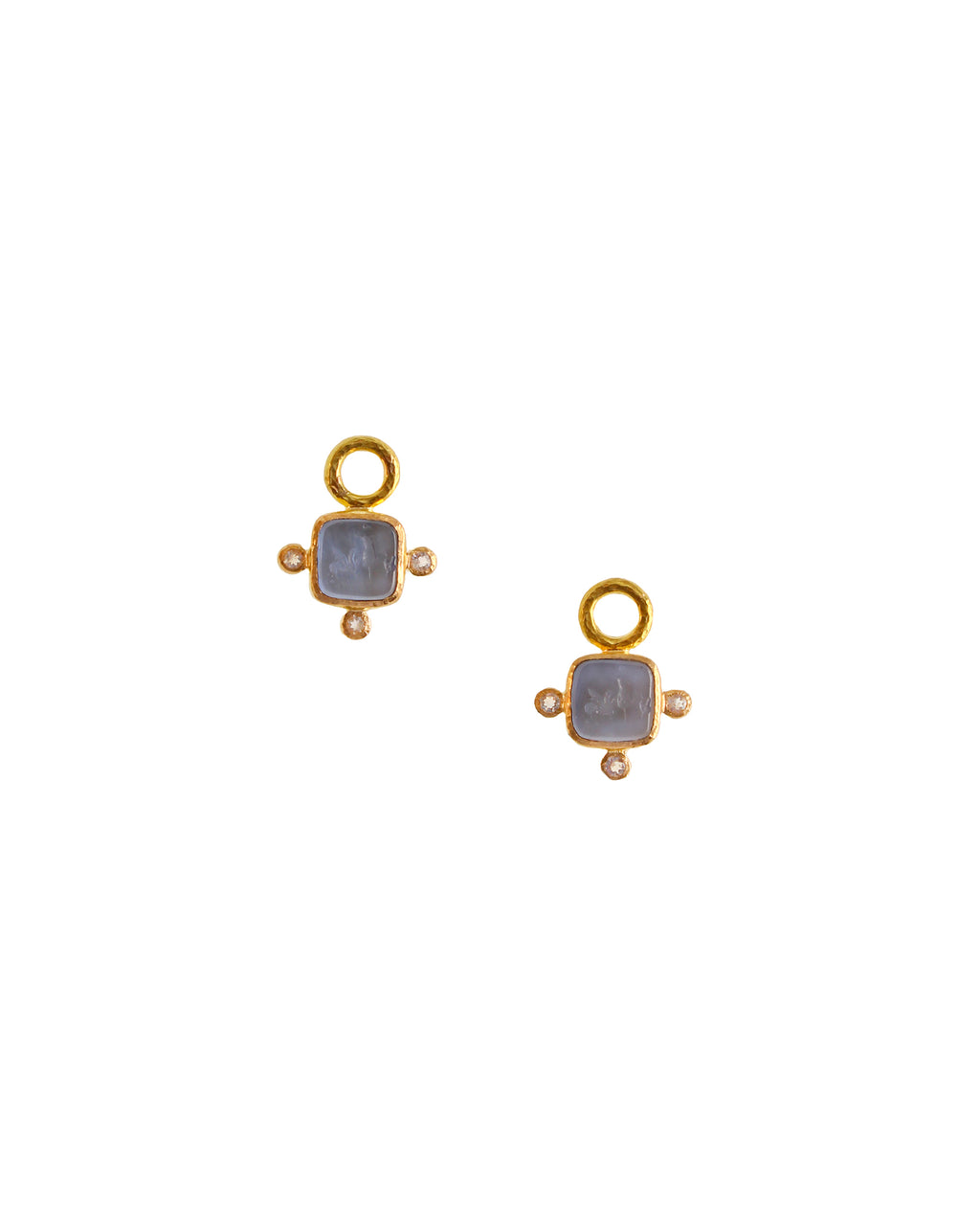 'Quadrato Antico' Venetian Glass Earring Charms
