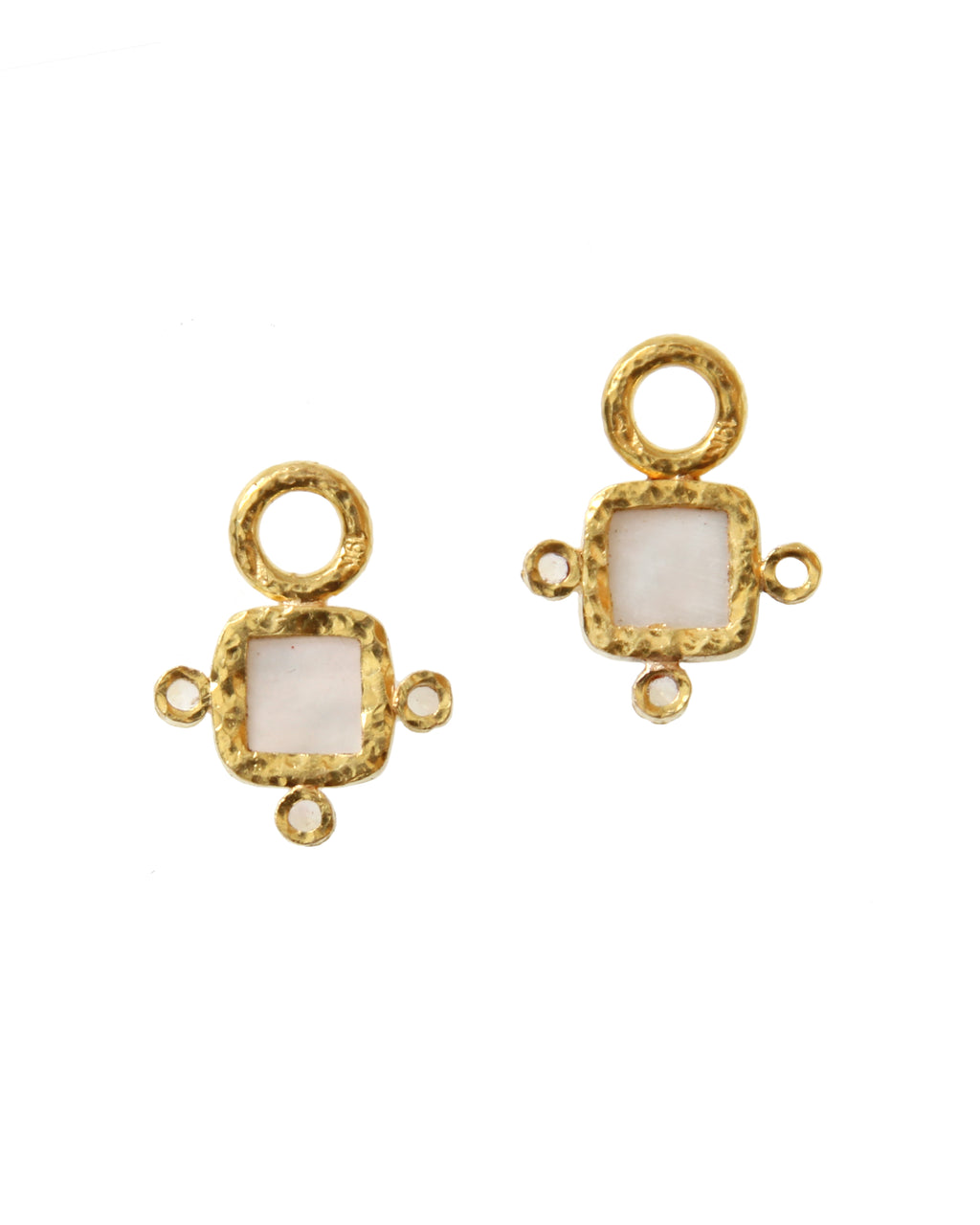 Amber 'Quadrato Antico' Earring Charms
