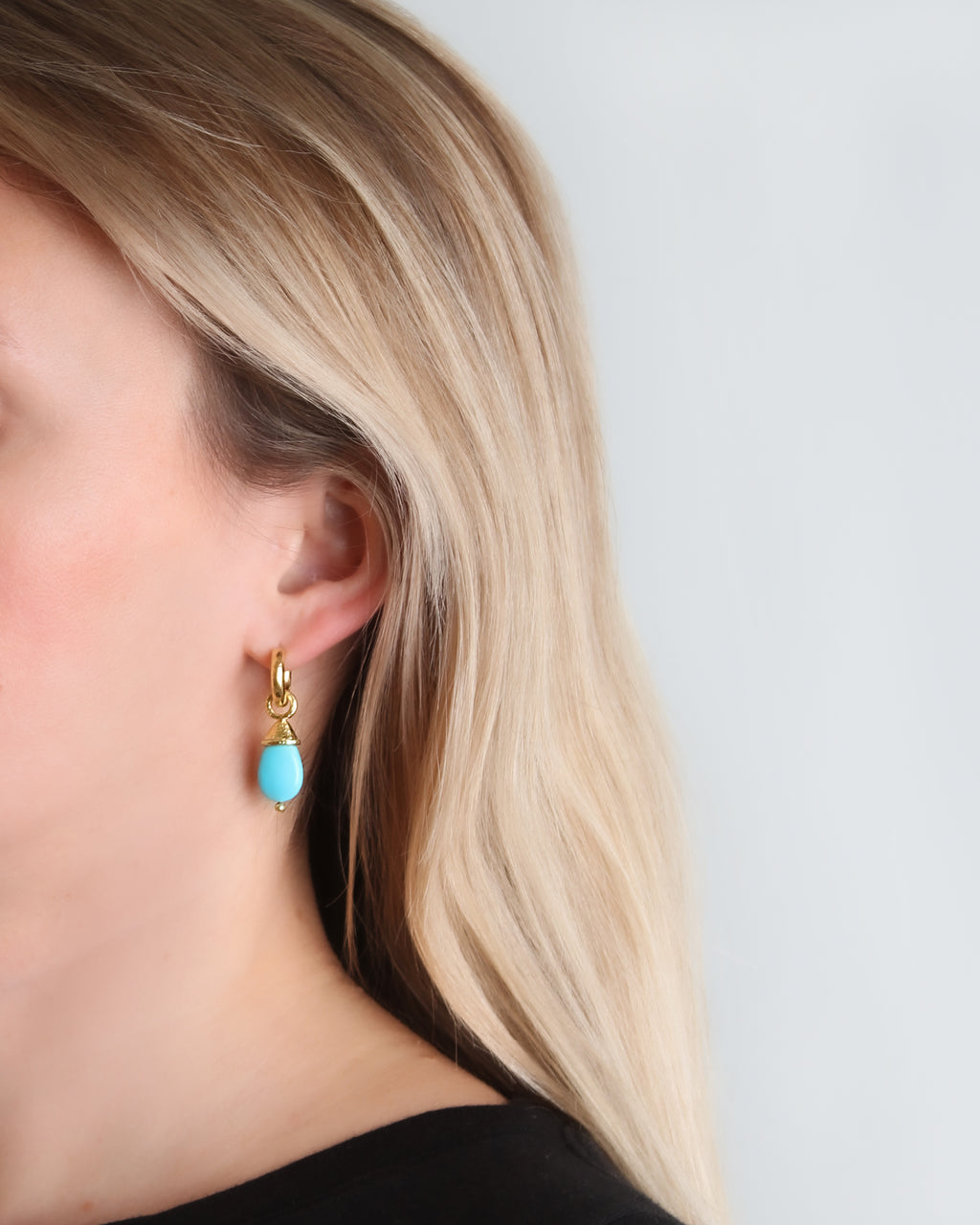 Sleeping Beauty Turquoise Earring Charms