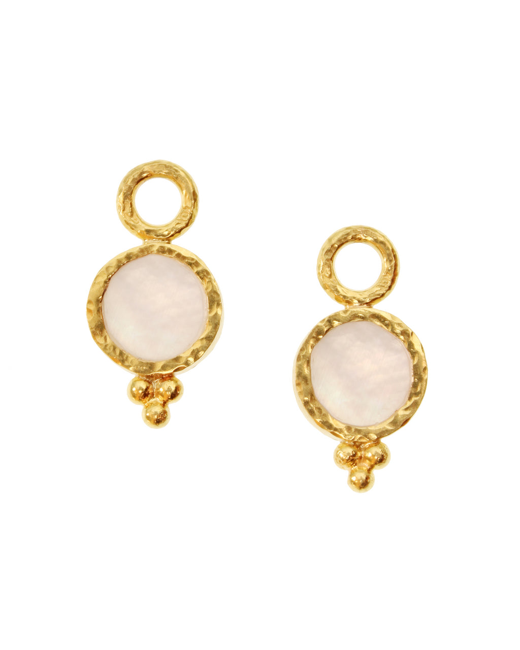 Rock Crystal 'Turtle' Earring Charms