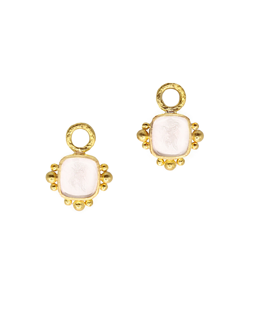 Crystal 'Square Putto' Earring Charms