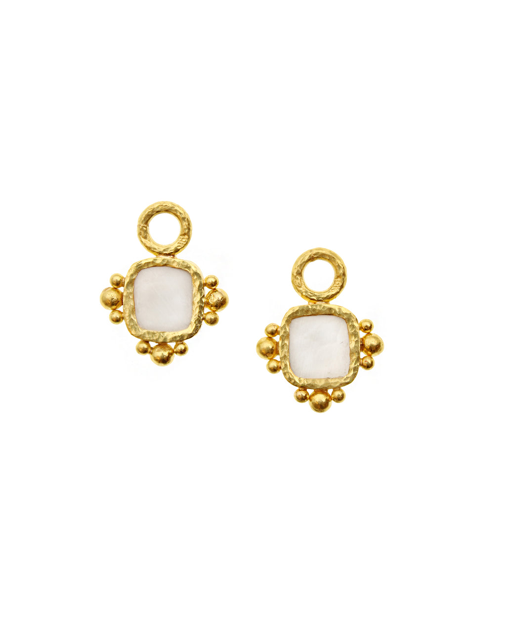 Peacock 'Square Putto' Earring Charms