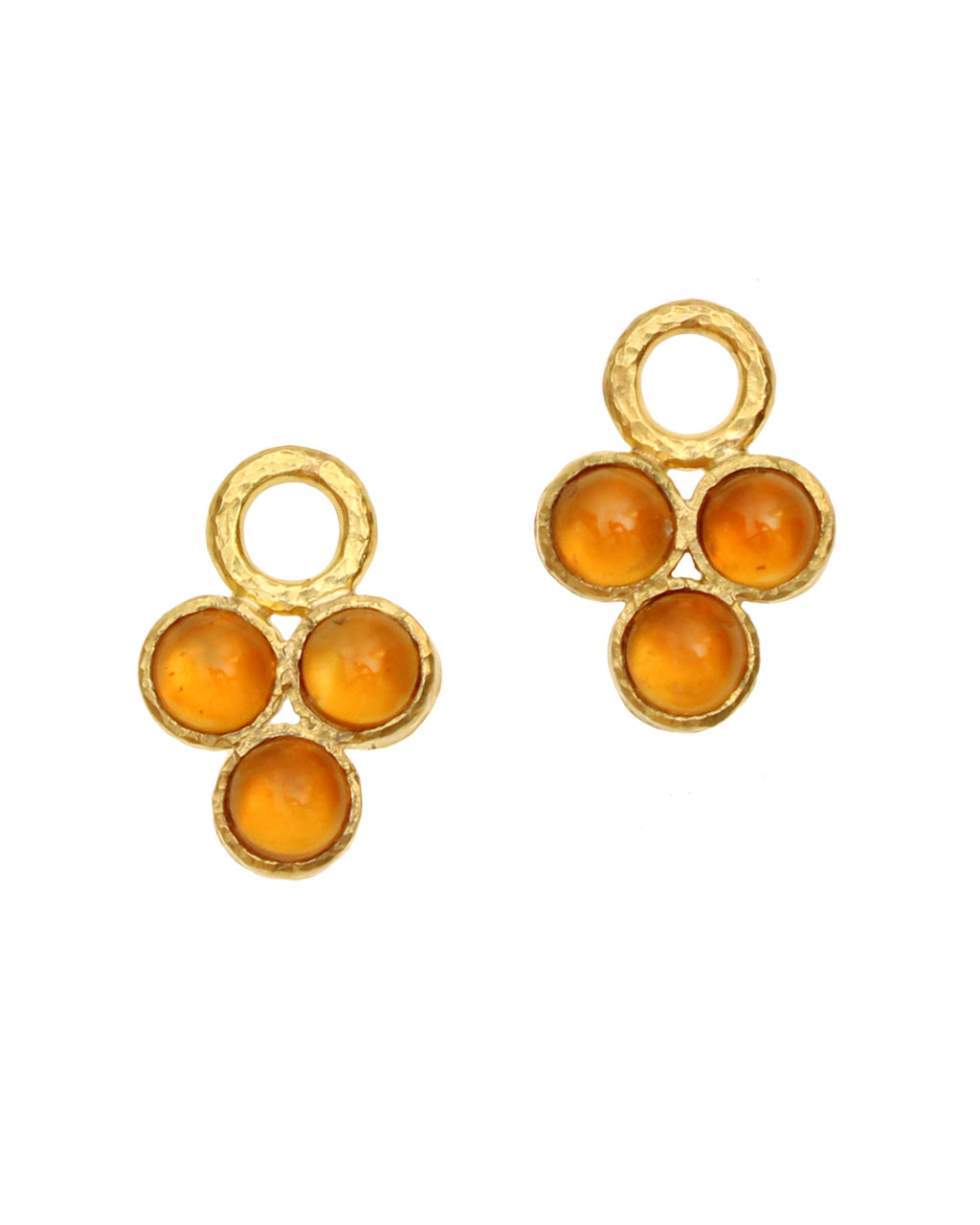 Cabochon Citrine Earring Charms