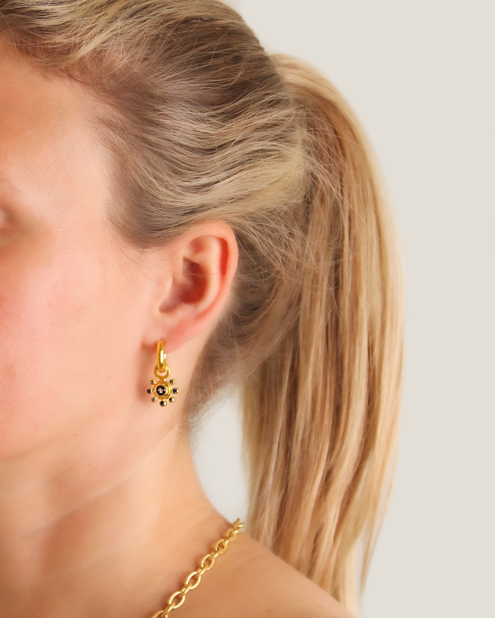 Blue Sapphire Earring Charms