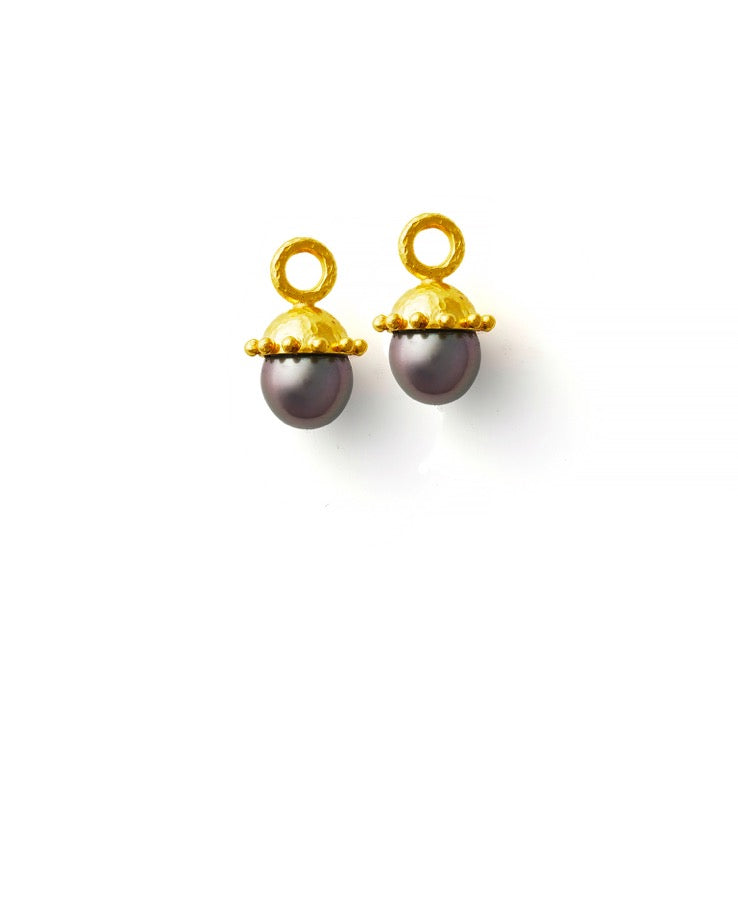Black Pearl Earring Charms