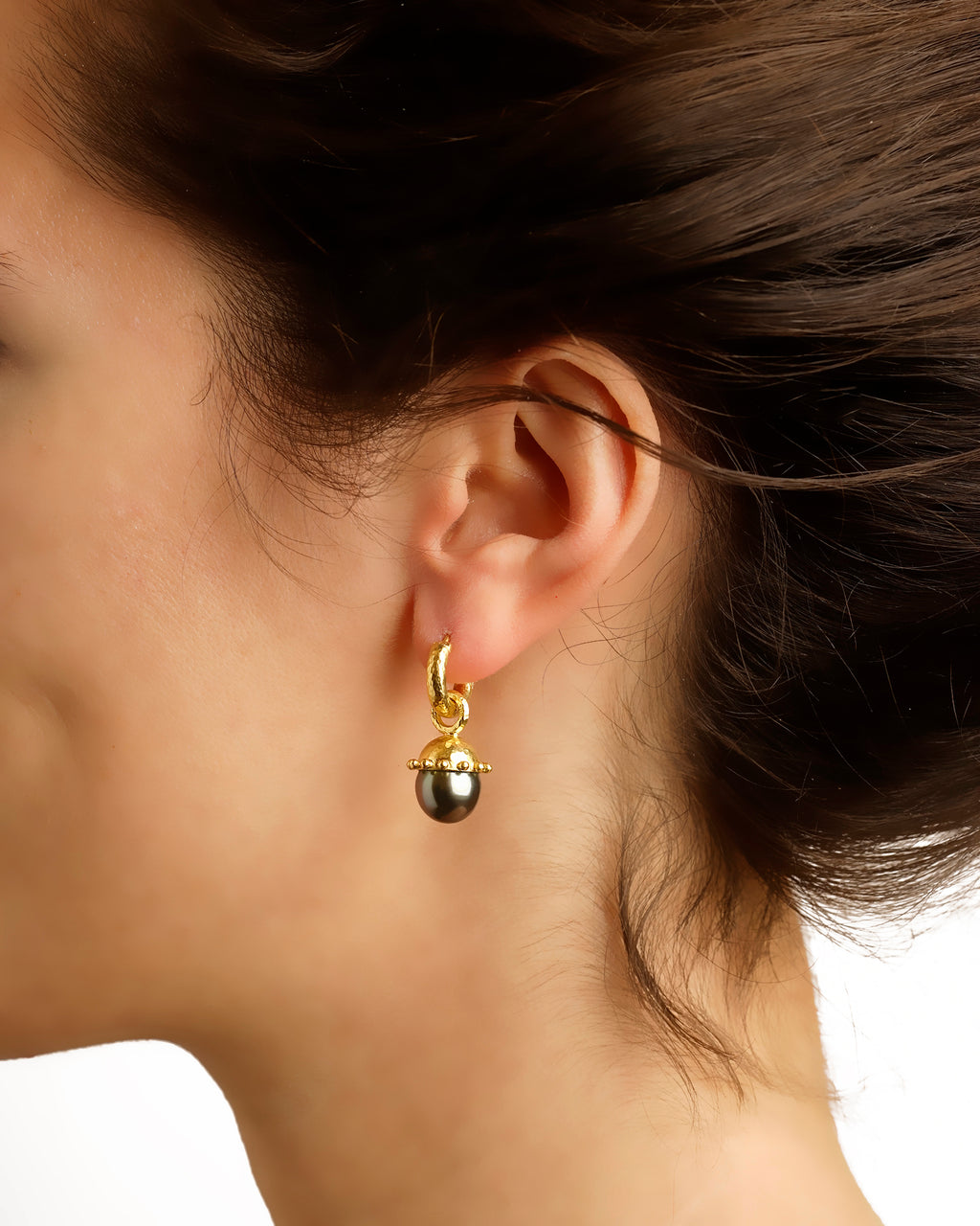 Black Pearl Earring Charms