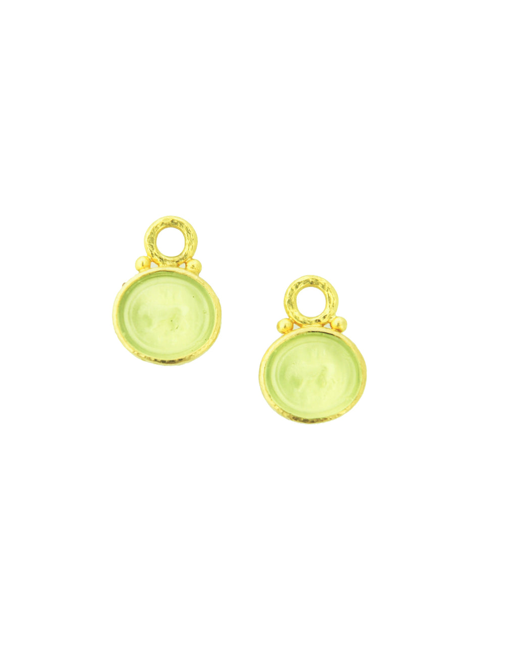 Lime 'Stalking Lion' Earring Charms