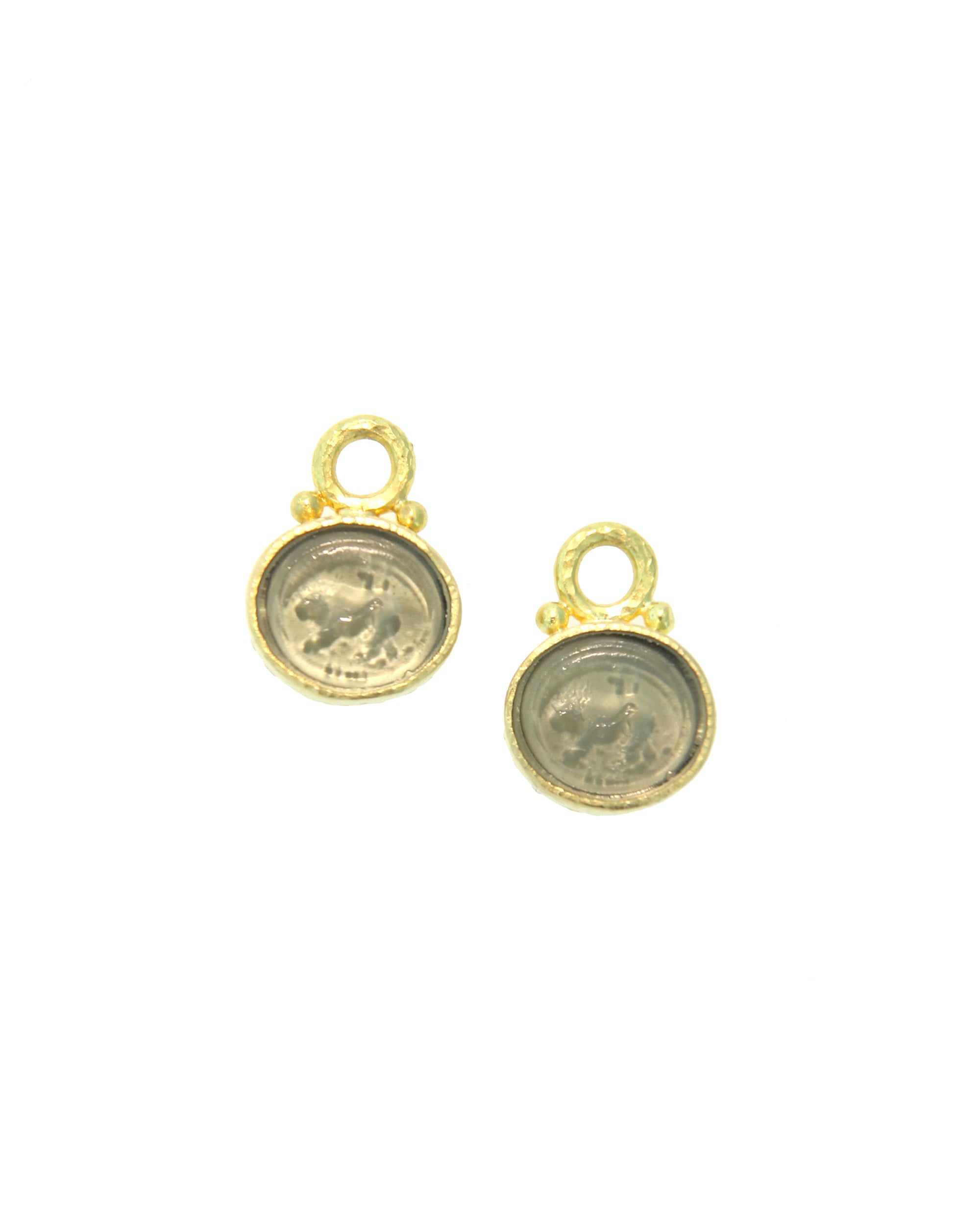 Smoke 'Stalking Lion' Earring Charms