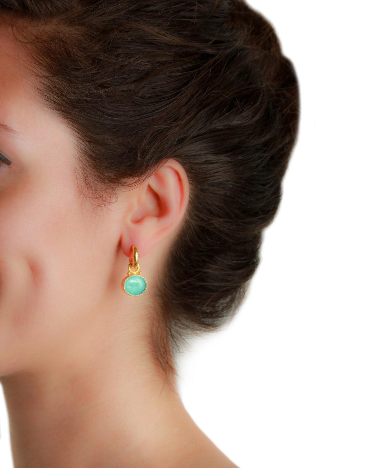 Peacock 'Stalking Lion' Earring Charms