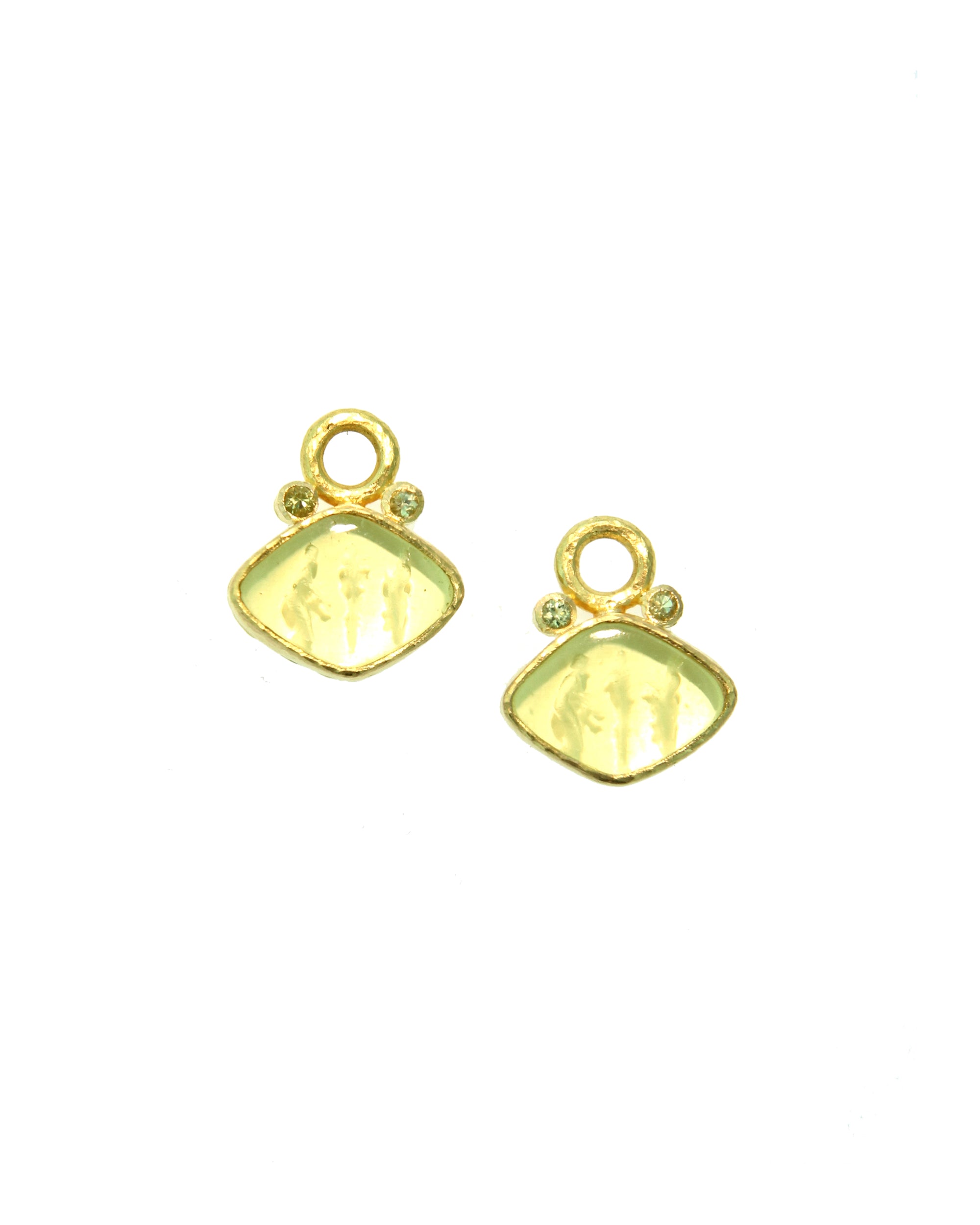 Lime 'Rombo' Earring Charms
