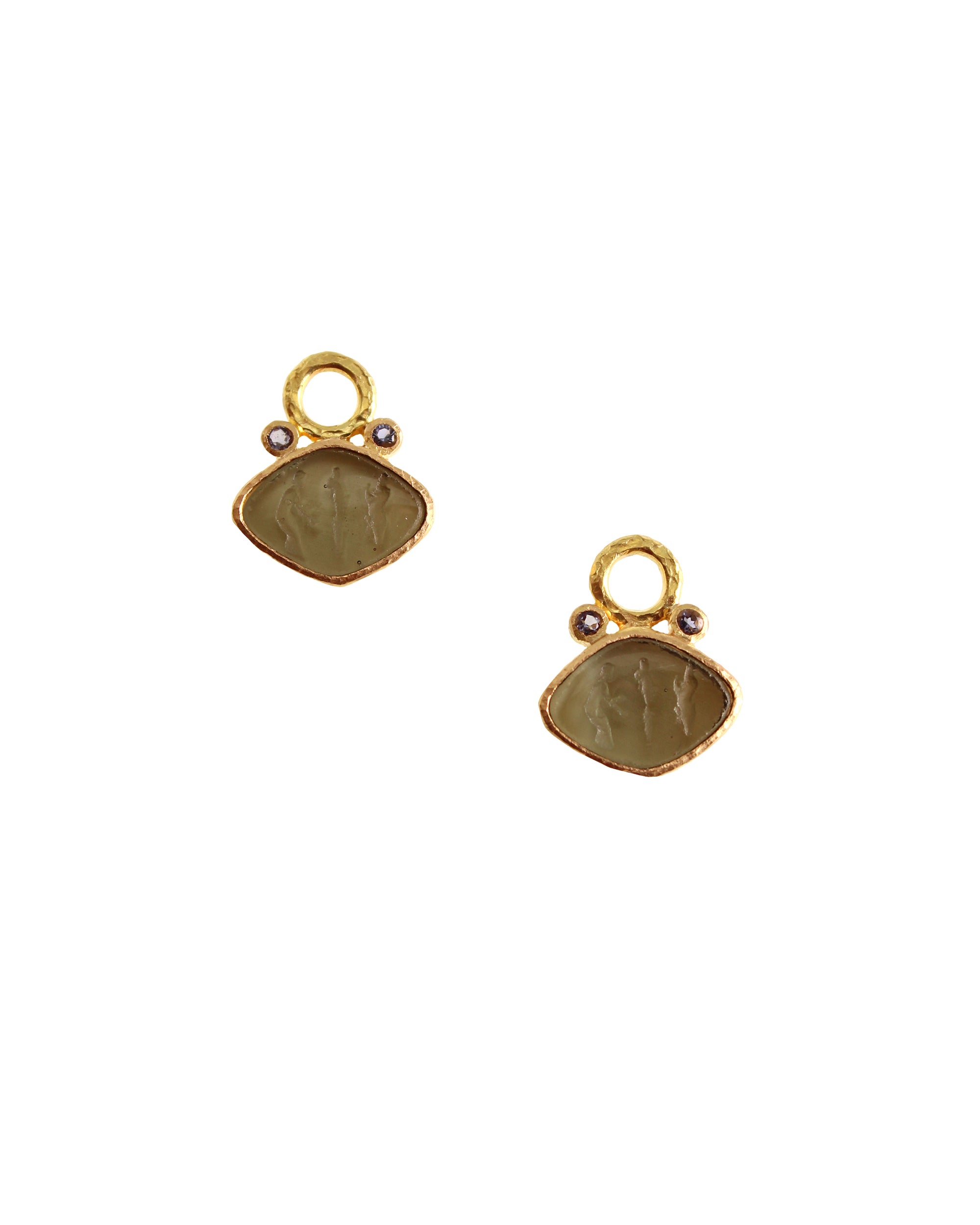 Smoke 'Rombo' Earring Charms