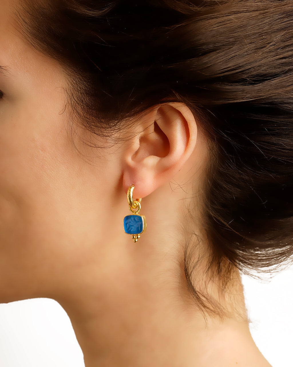 Ruby 'Pegasus, Goddess and Moon' Earring Charms