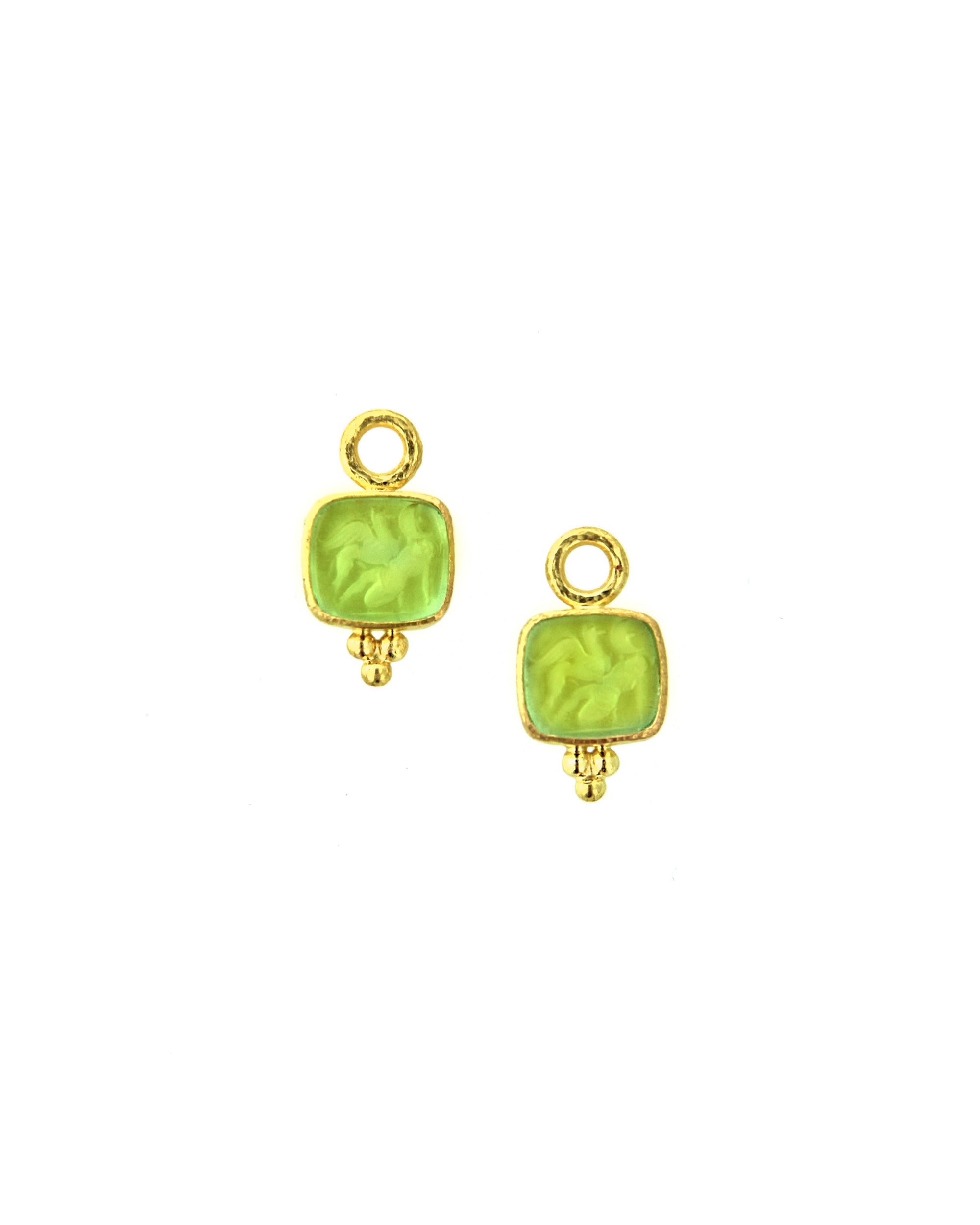 Lime 'Pegasus and Goddess' Earring Charms