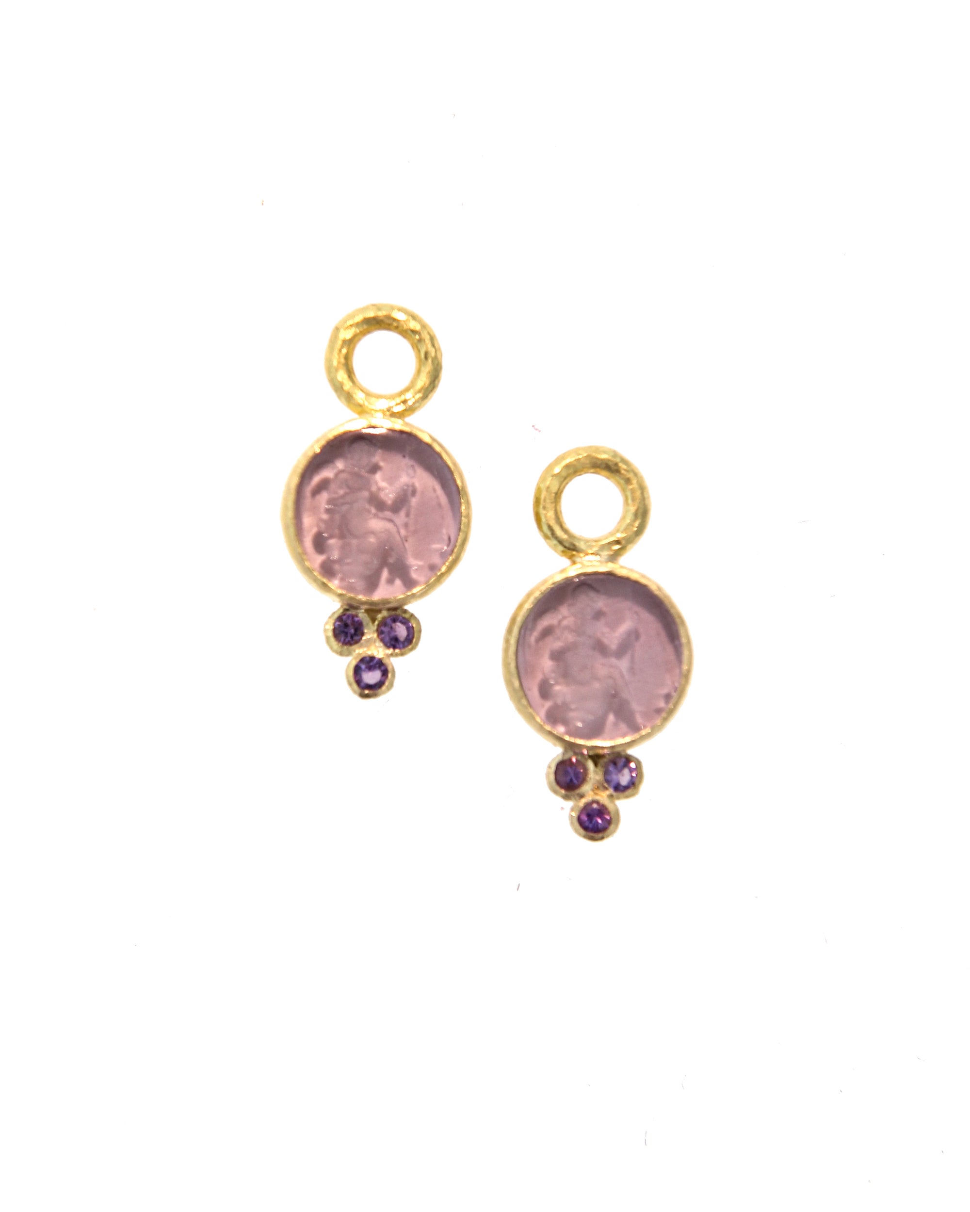 Mulberry 'Round Cupid' Earring Charms