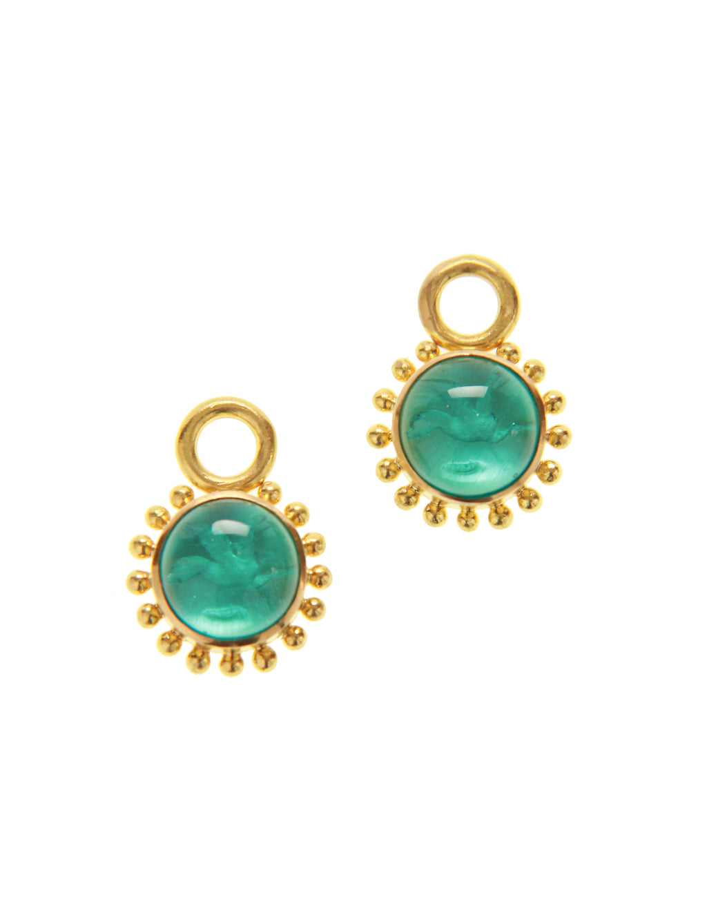 Teal 'Cab Tiny Griffin' Earring Charms