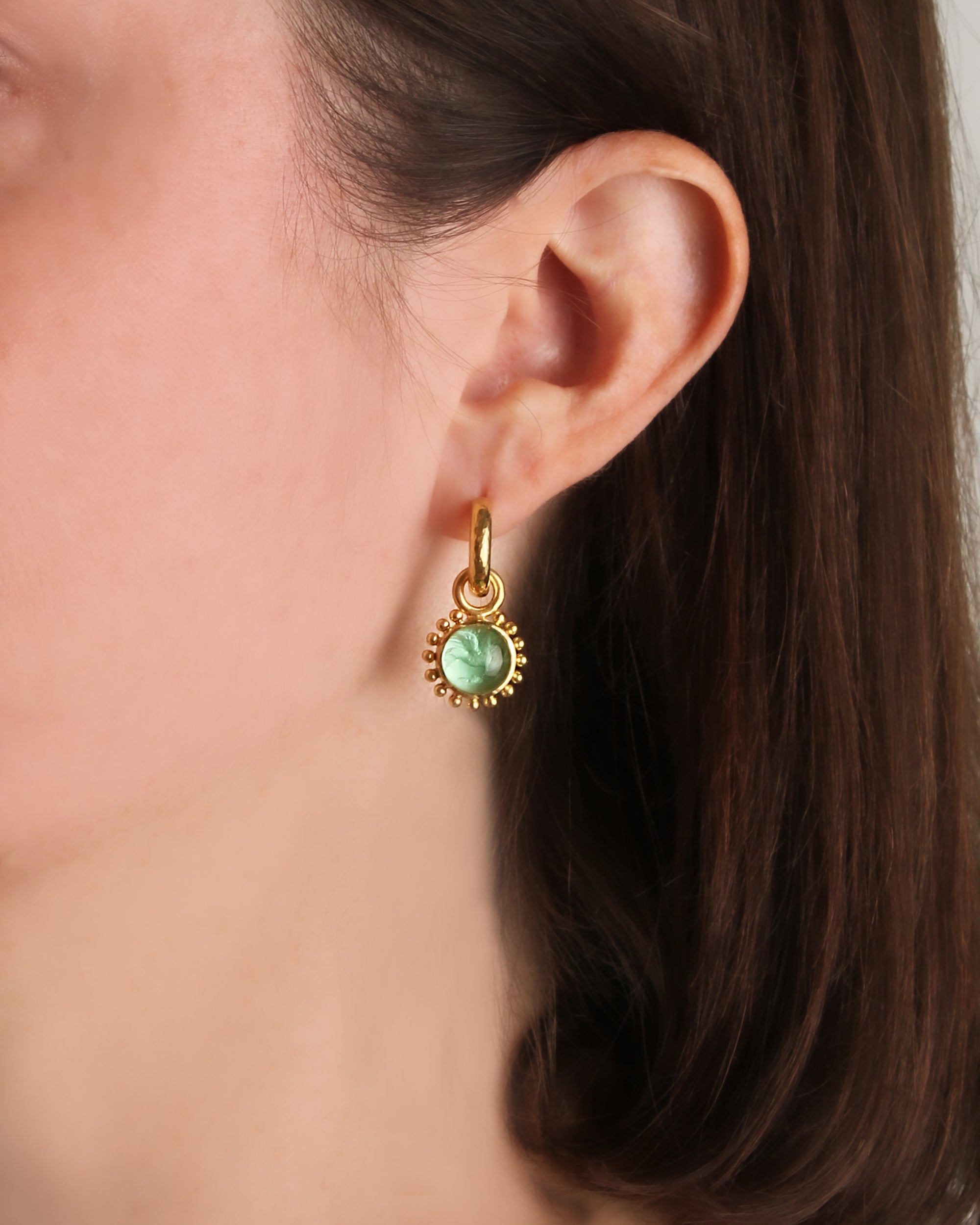 Cerulean 'Cabochon Tiny Griffin' Earring Charms