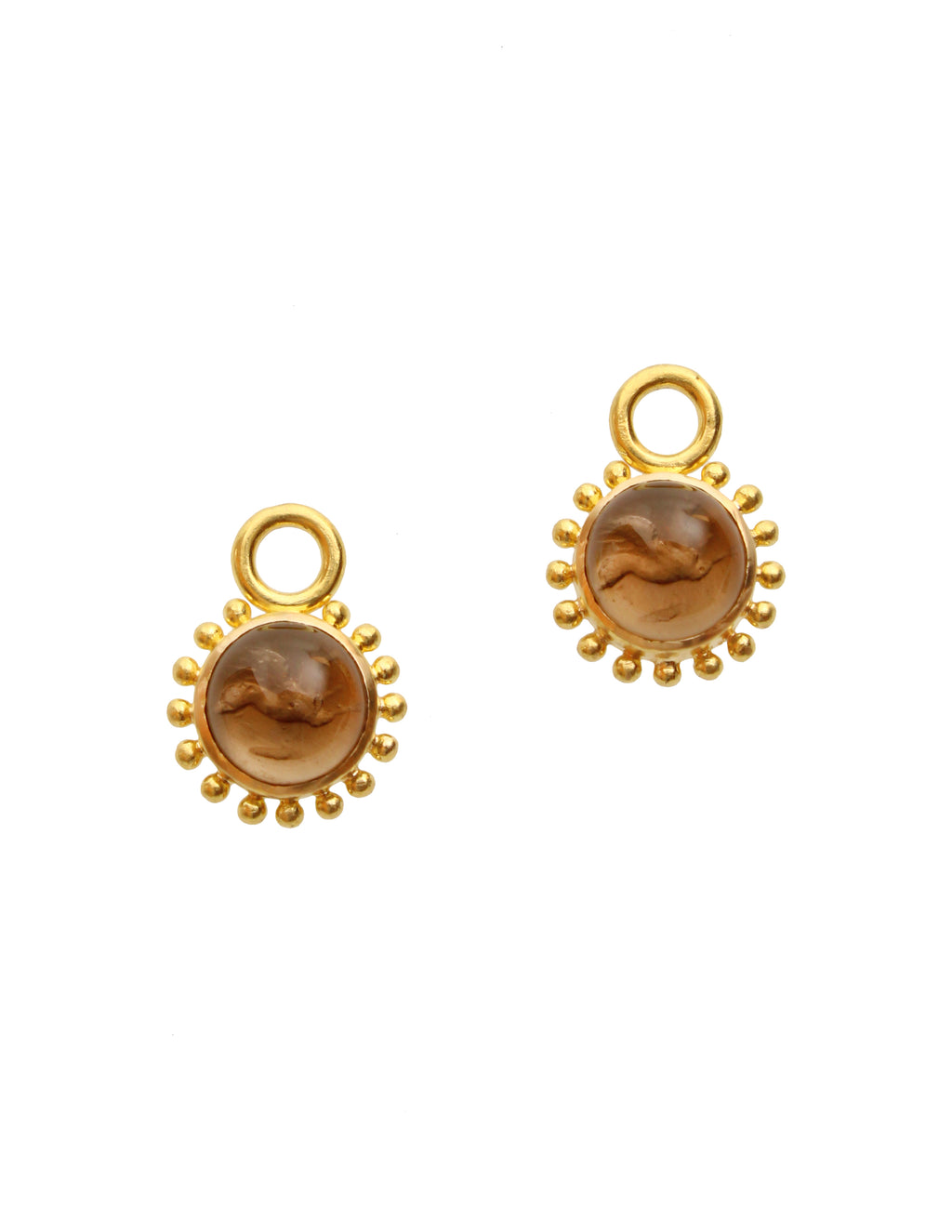 Bronze 'Cabochon Tiny Griffin' Earring Charms
