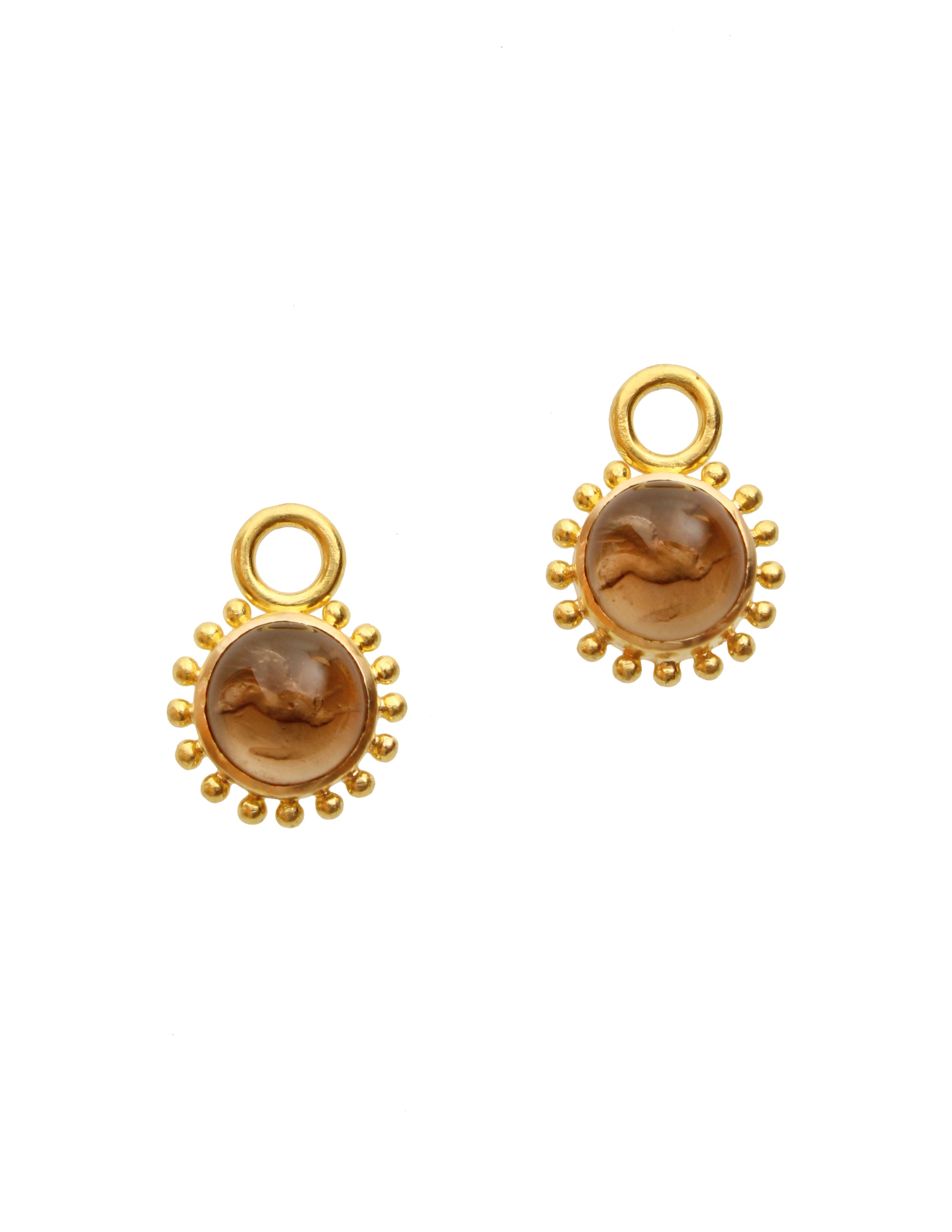Bronze 'Cabochon Tiny Griffin' Earring Charms