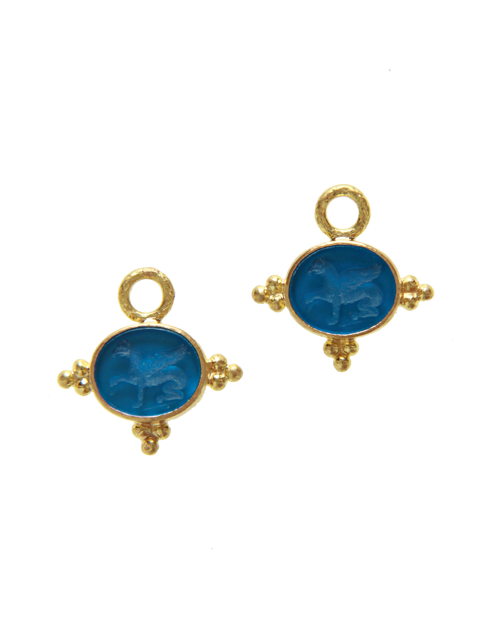 Peacock 'Grifo' Earring Charms