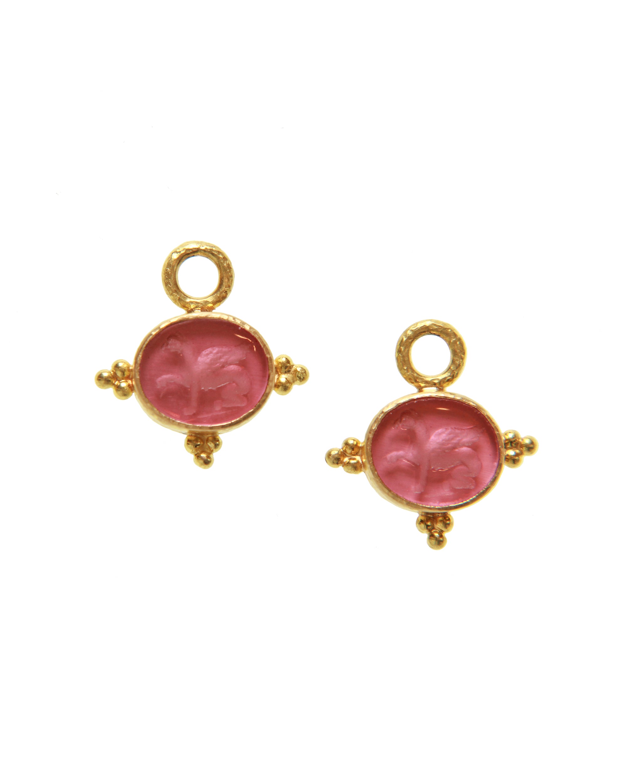 Pink 'Grifo' Earring Charms