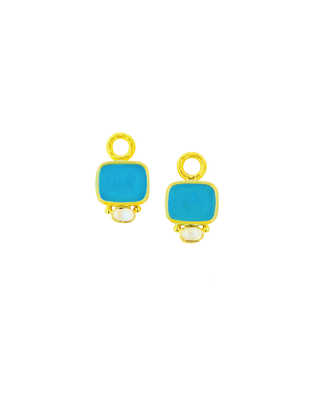 Swimming Pool 'Putto and Swan' Earring Charms