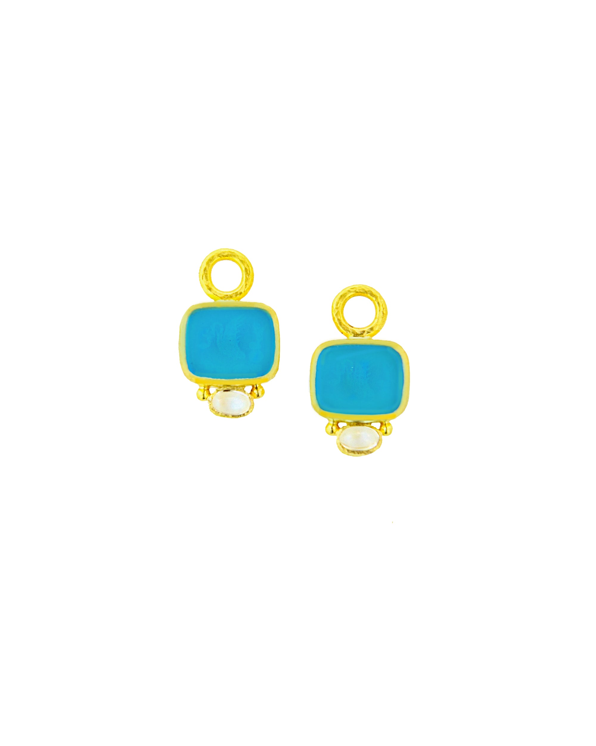Swimming Pool 'Putto and Swan' Earring Charms