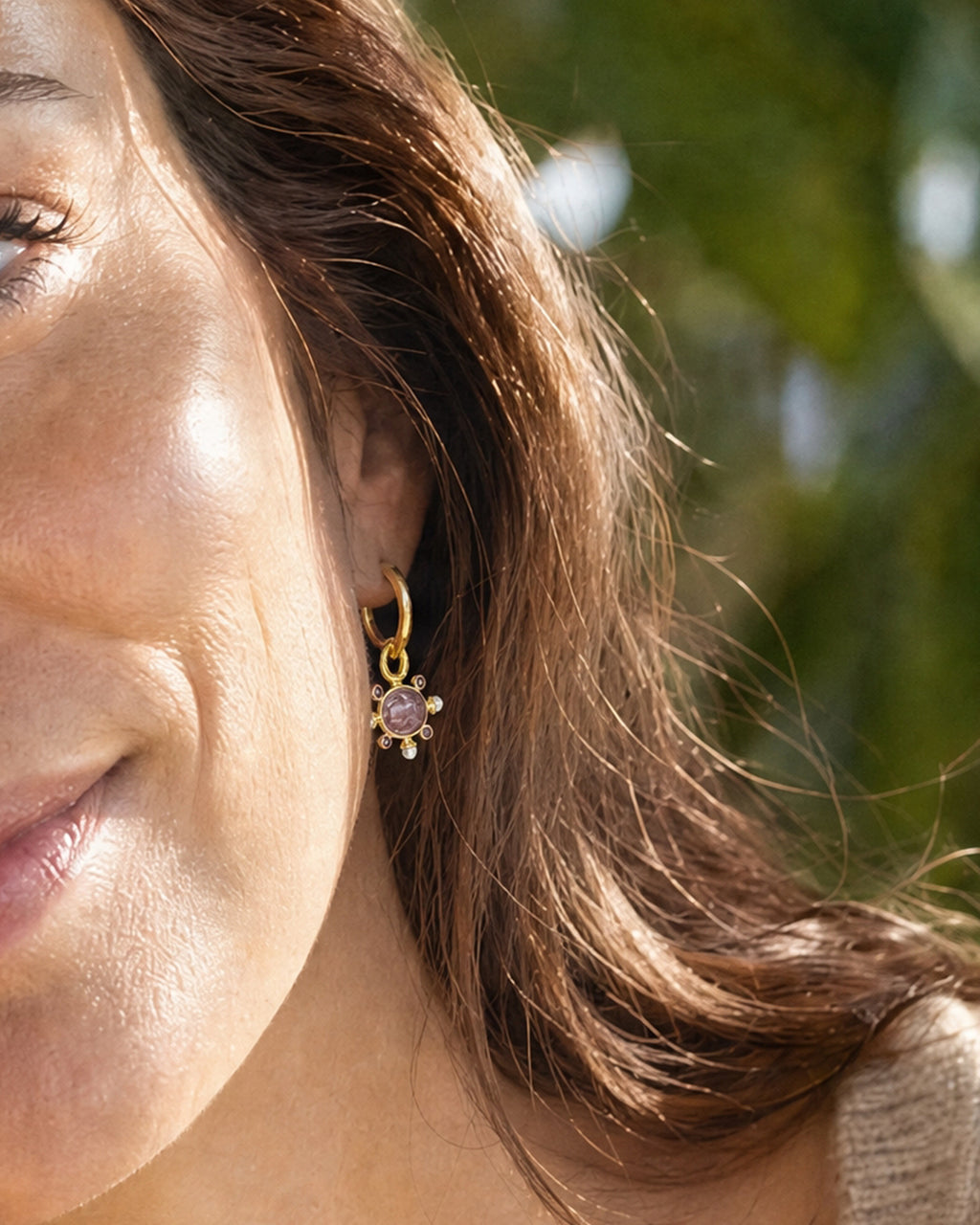 Mulberry 'Tiny Lion' Earring Charms
