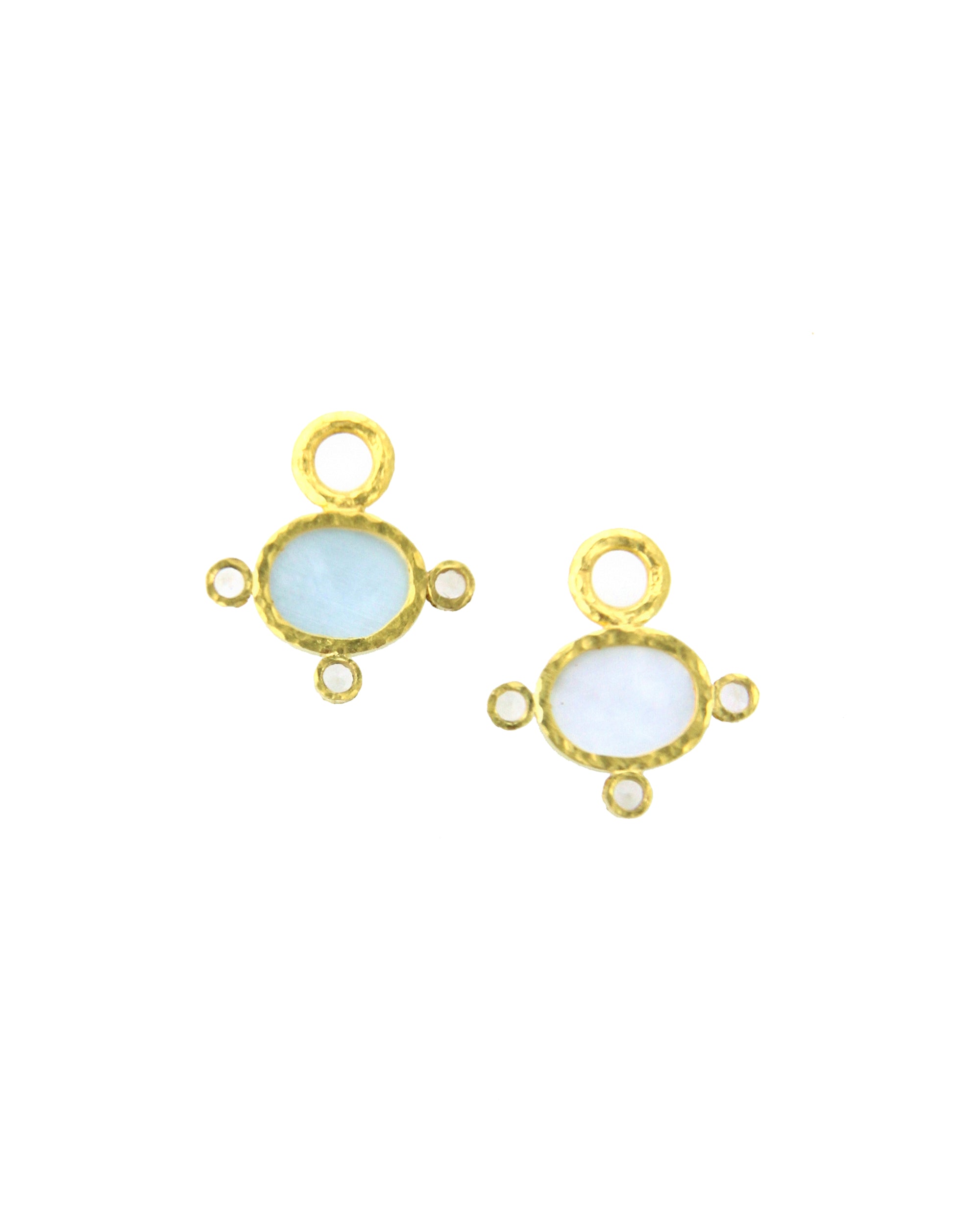 Teal 'Tiny Lion' Earring Charms