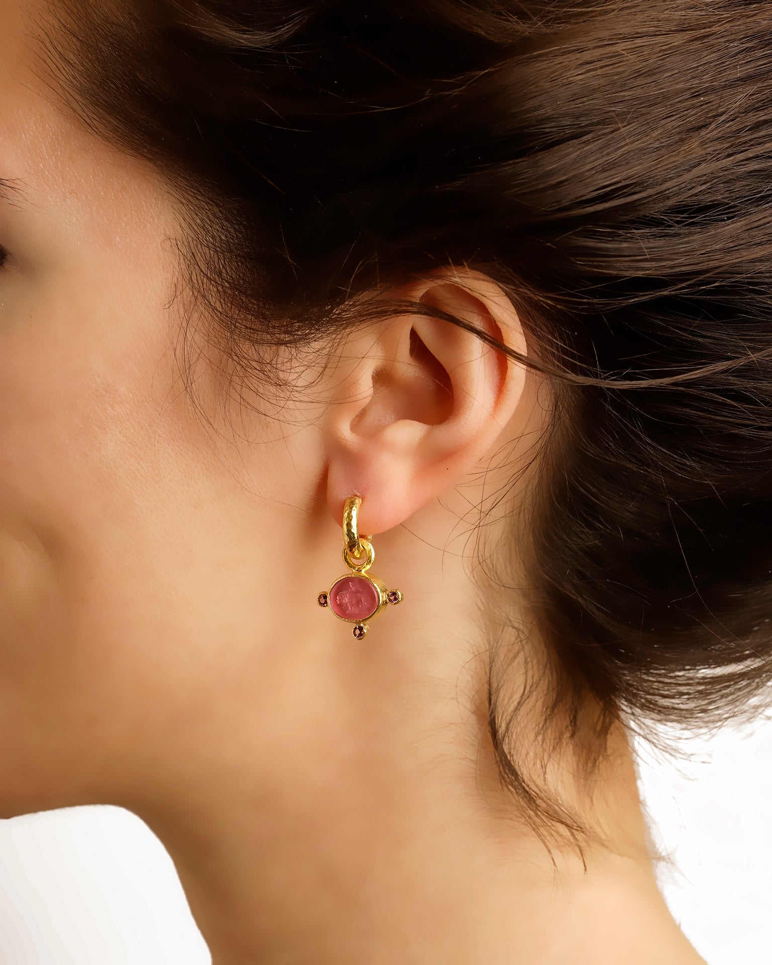 Light Aqua 'Tiny Lion' Earring Charms