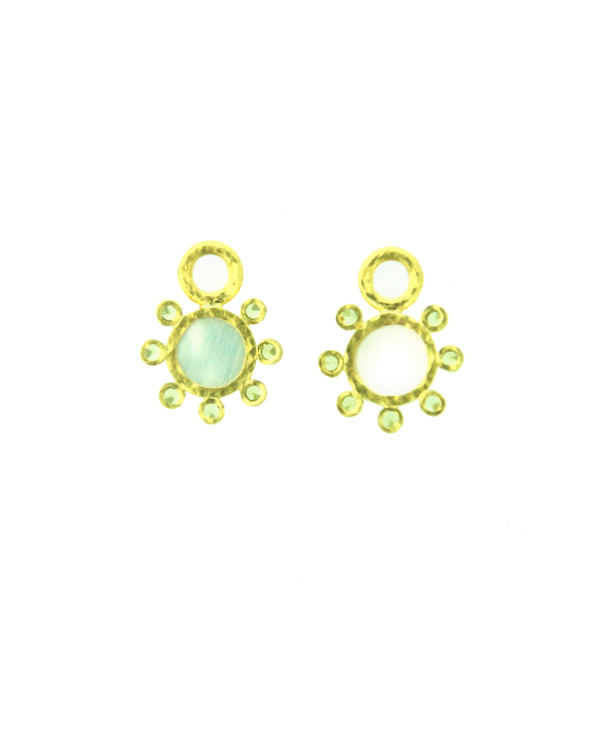 Lime 'Man-in-the-Moon' Earring Charms
