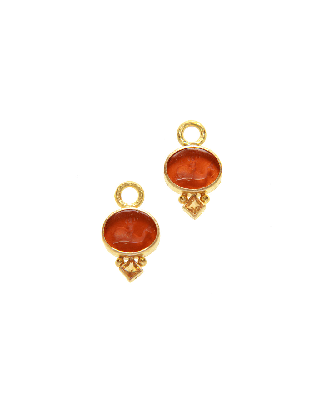 Amber 'Dolphin' Earring Charms