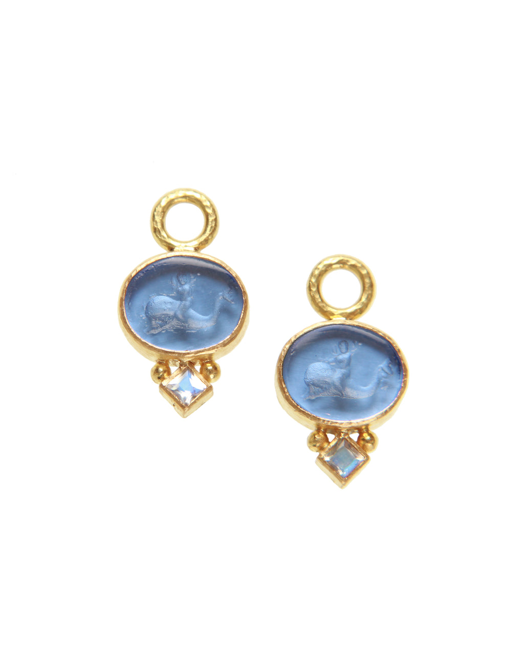 Cerulean 'Dolphin' Earring Charms