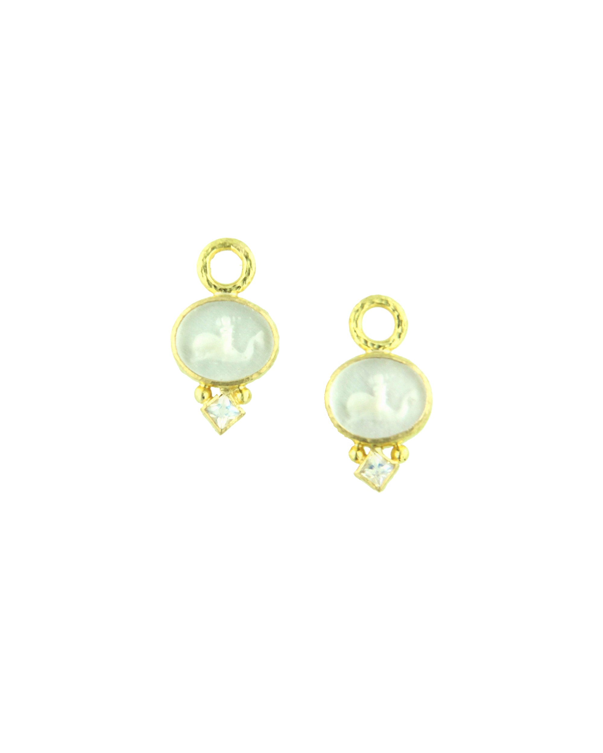 Crystal 'Dolphin' Earring Charms