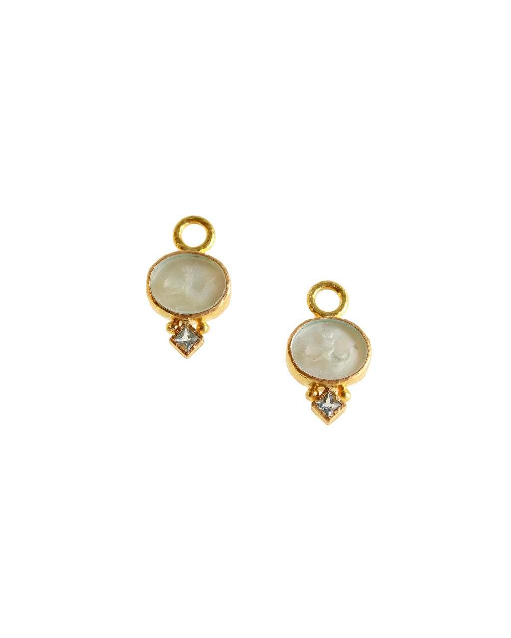 Light Aqua 'Dolphin' Earring Charms