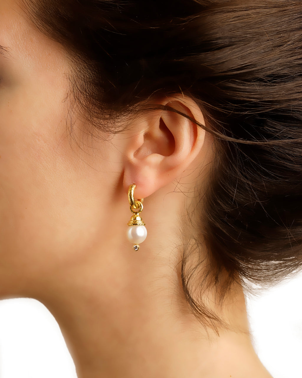 Pearl and Diamond Earring Charms