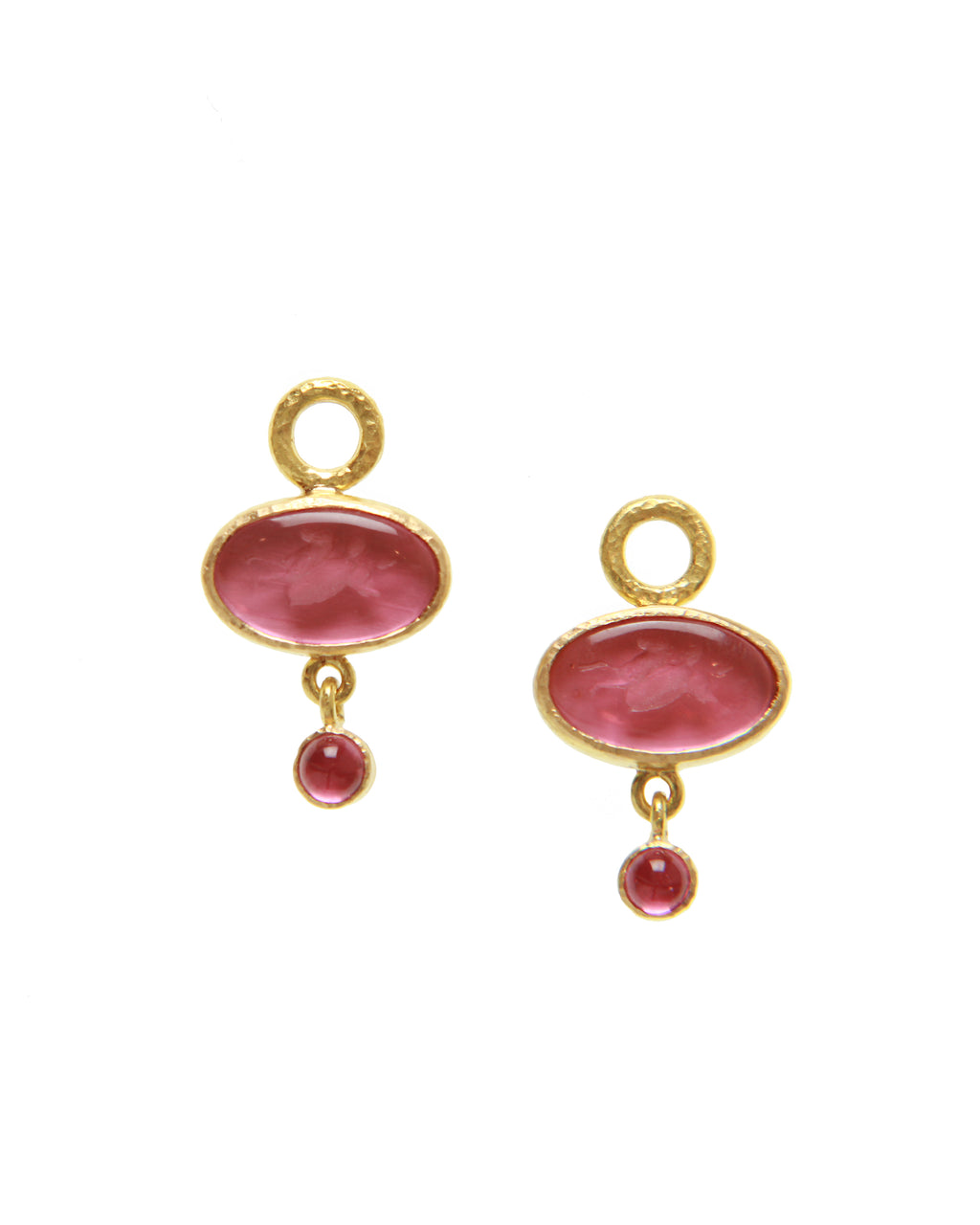 Pink 'Flying Pegasus' Earring Charms