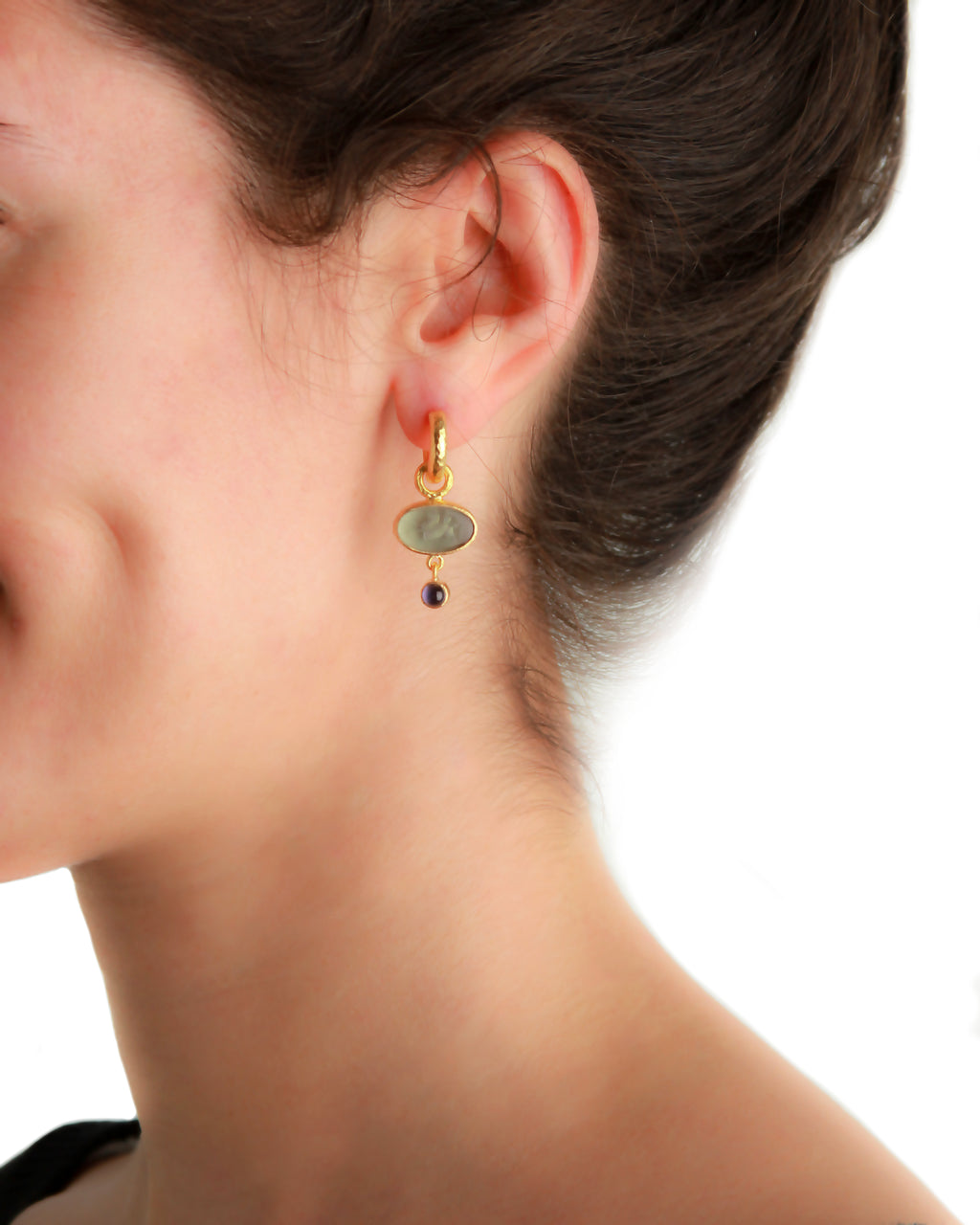 Cerulean 'Flying Pegasus' Earring Charms