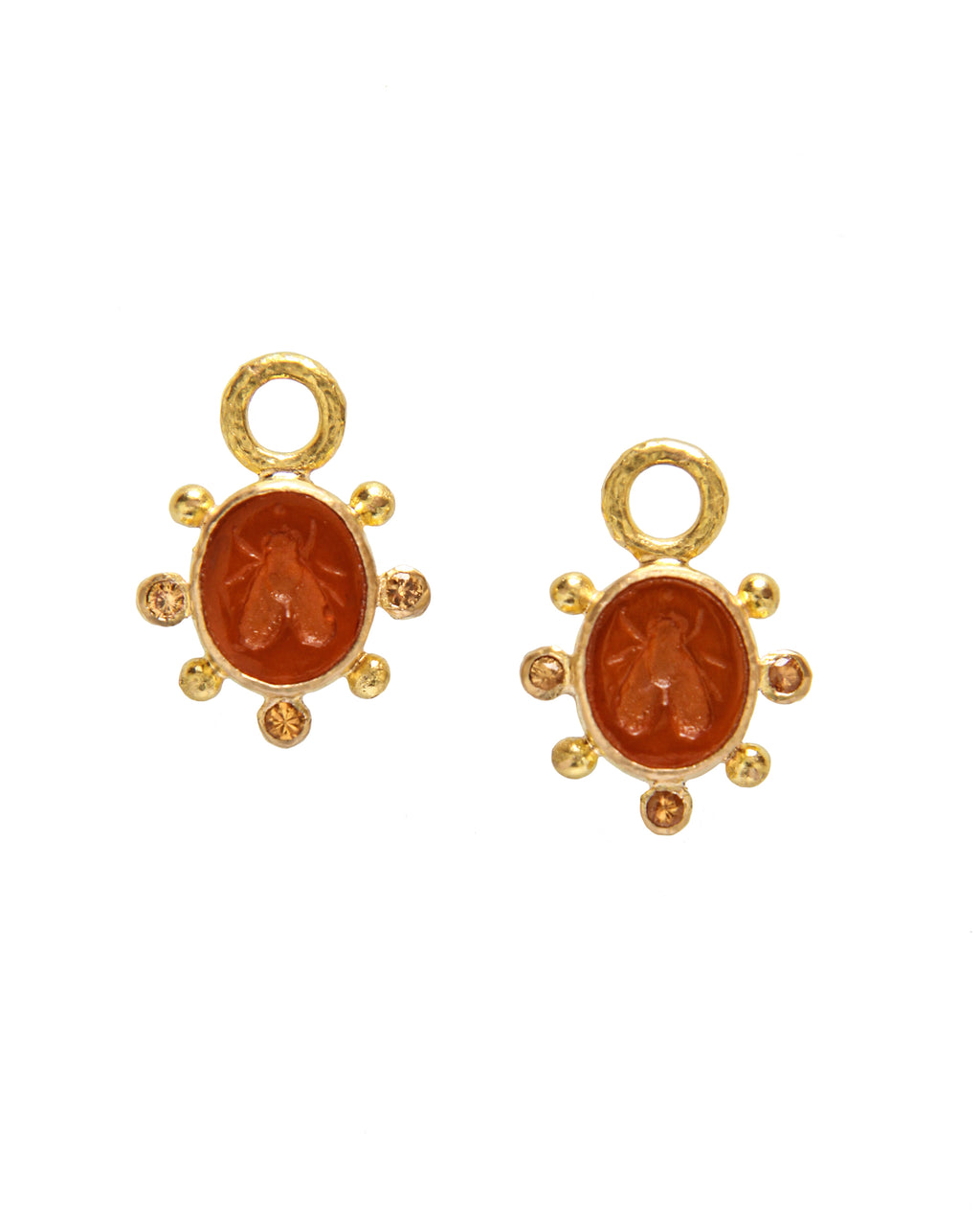 Amber 'Mosca' Earring Charms