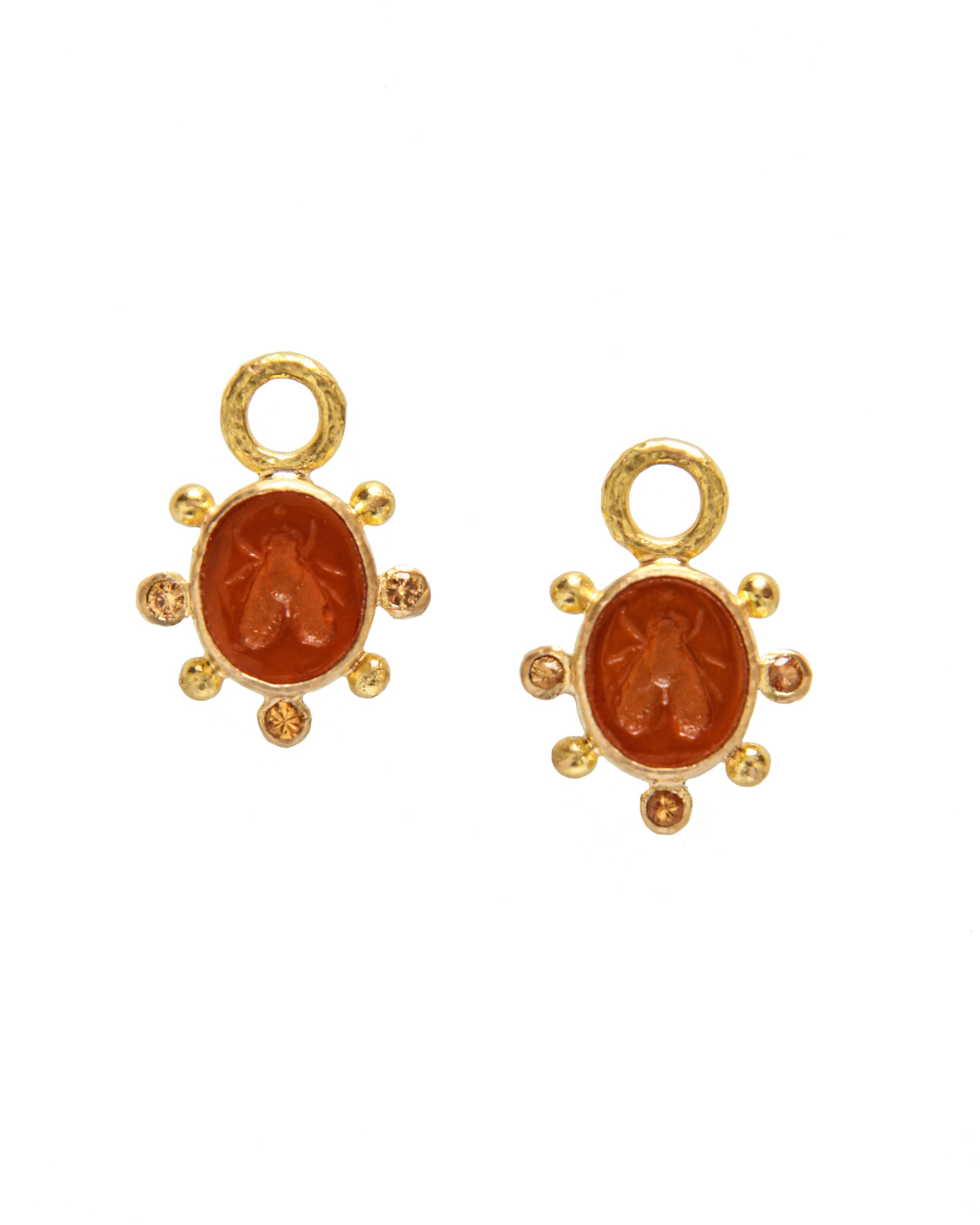 Amber 'Mosca' Earring Charms