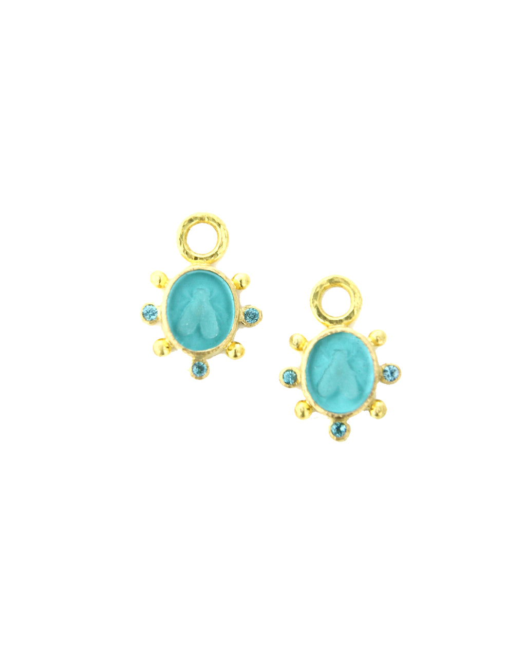 Teal 'Mosca' Earring Charms