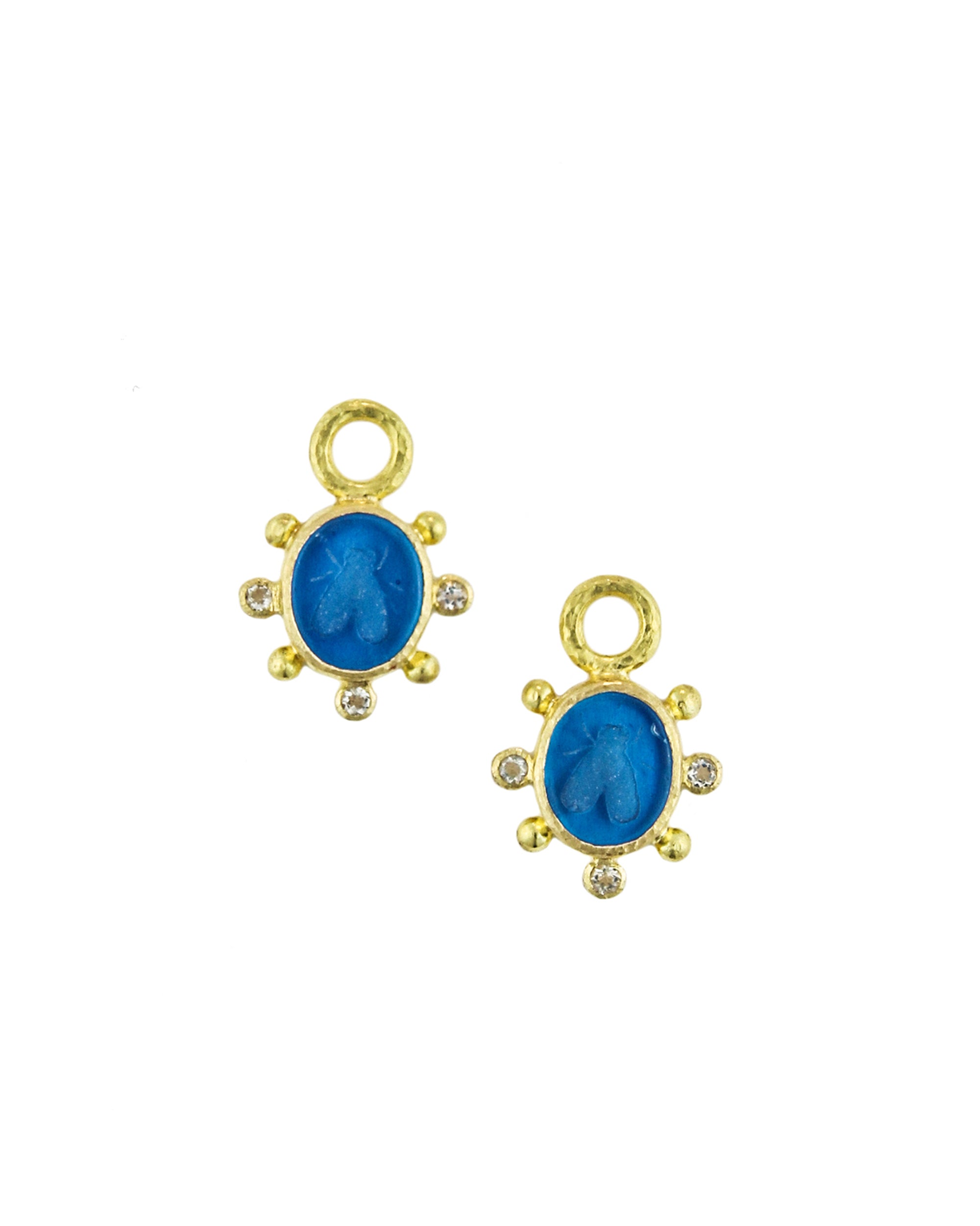 Peacock 'Mosca' Earring Charms