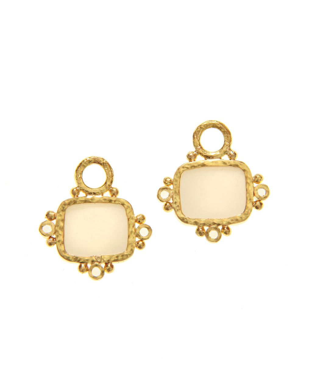 Teal 'Two Cranes' Earring Charms