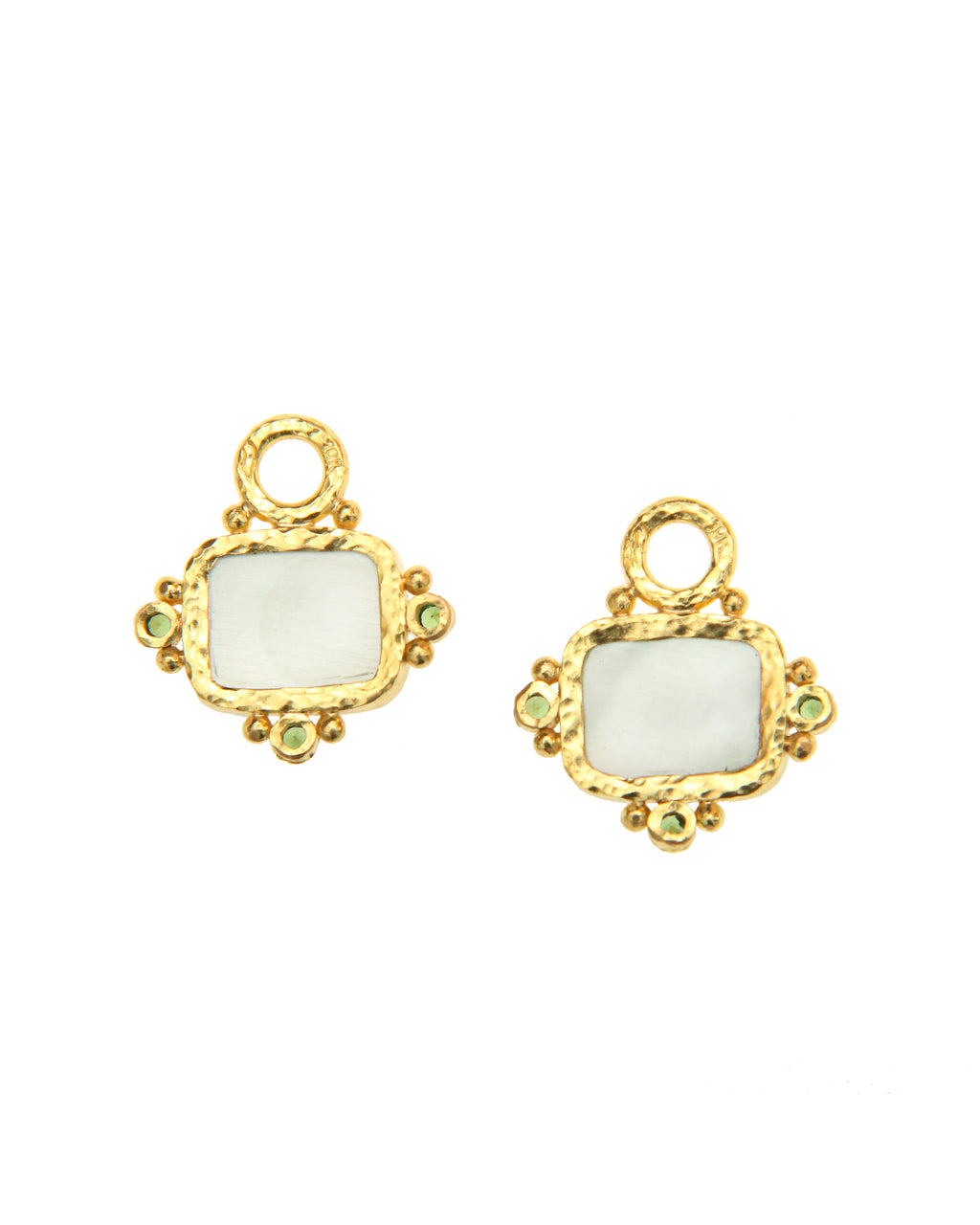 Pine Green 'Two Cranes' Earring Charms